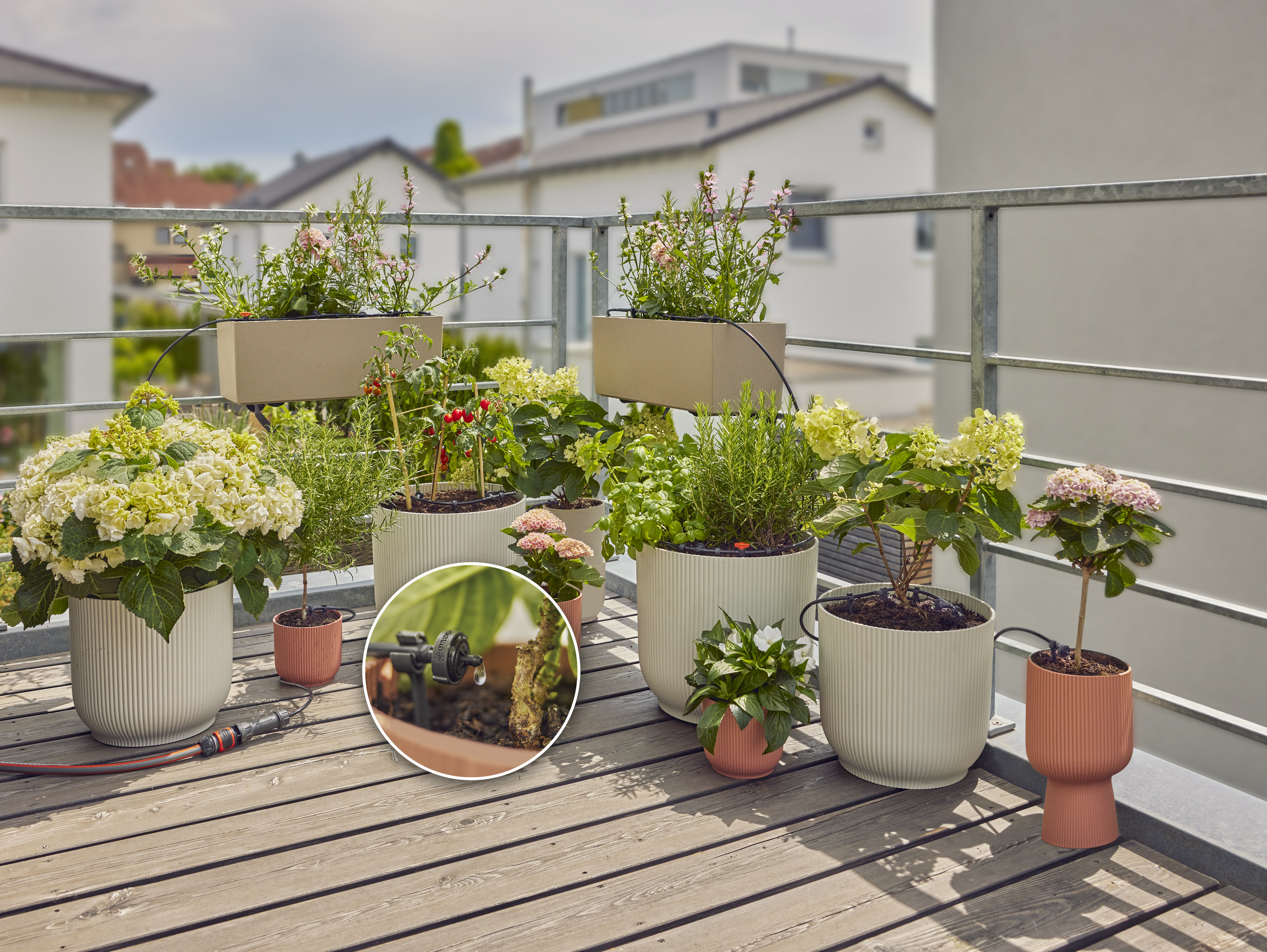 Kit d'arrosage goutte-à-goutte pour balcon -15 plantes GARDENA 13401-20 - 12