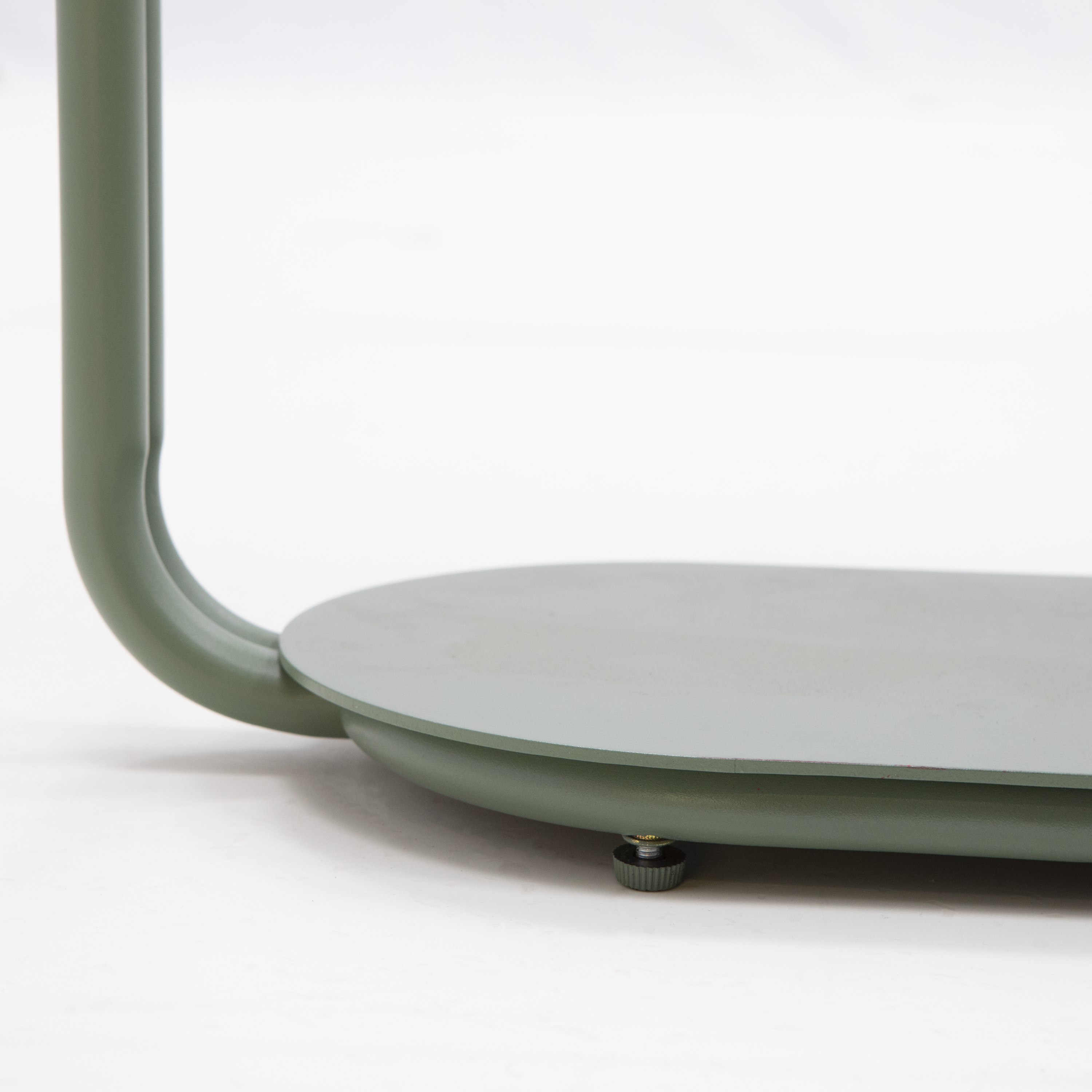 Tabella finale in acciaio con piano in metallo verde 49x22cm - 10