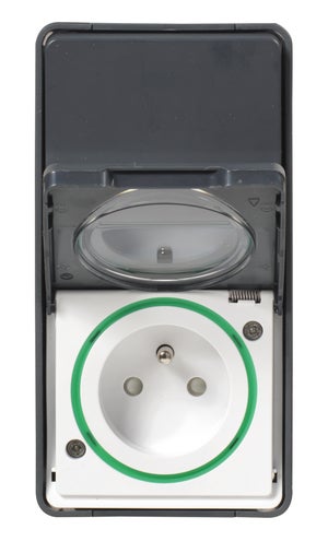 Interrupteur + prise saillie Mureva Styl, SCHNEIDER ELECTRIC, anthracite Leroy Merlin Les bons plans des petits projets avant l'été