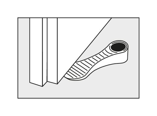 Cale à poser polypropylène FIX-O-MOLL gris, L.5 x H.3 cm - 5