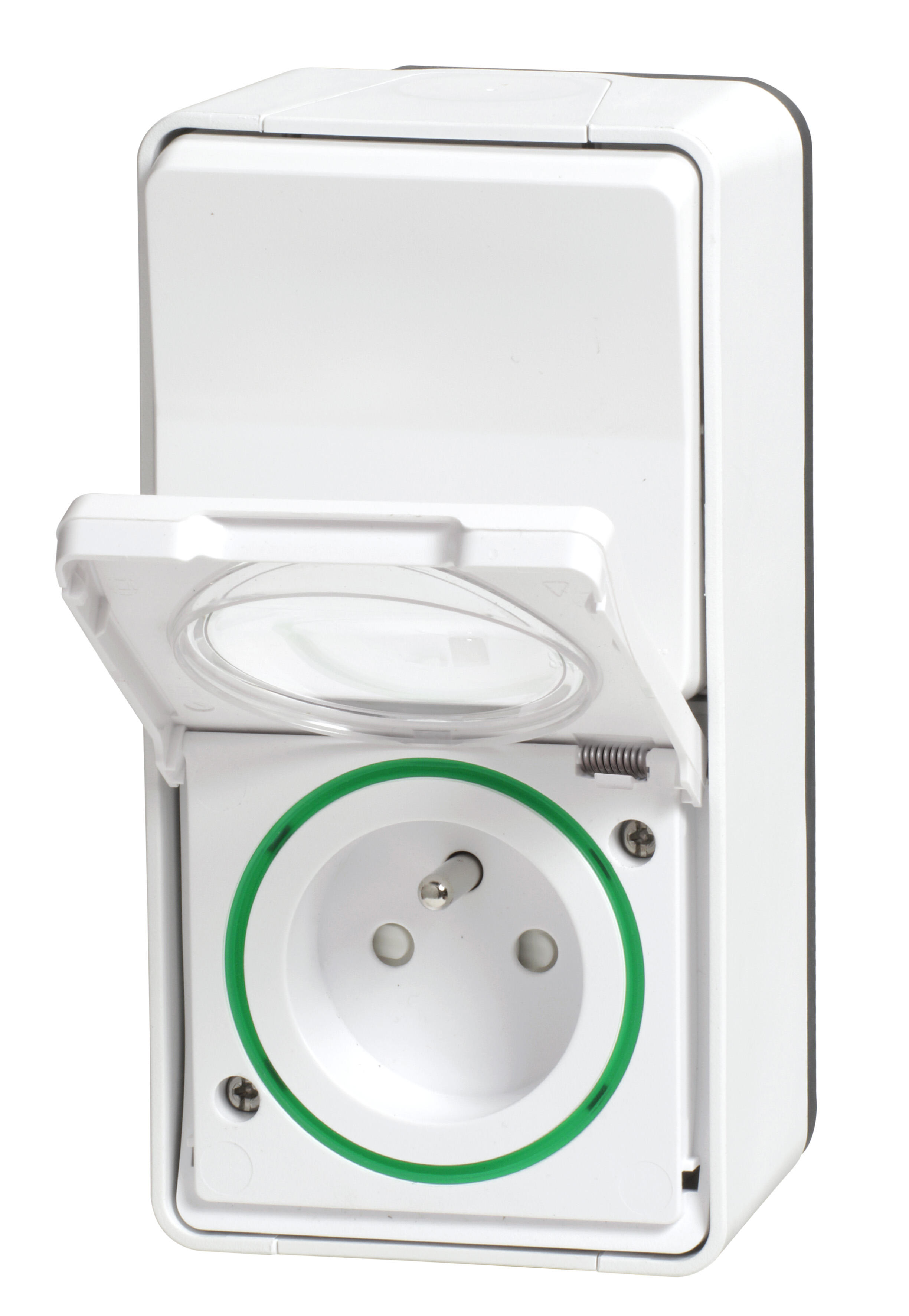 Interrupteur + prise saillie Mureva Styl, SCHNEIDER ELECTRIC, blanc - 6