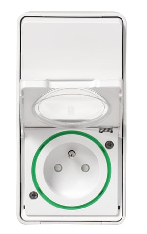 Interrupteur + prise saillie Mureva Styl, SCHNEIDER ELECTRIC, blanc Leroy Merlin Les bons plans des petits projets avant l'été