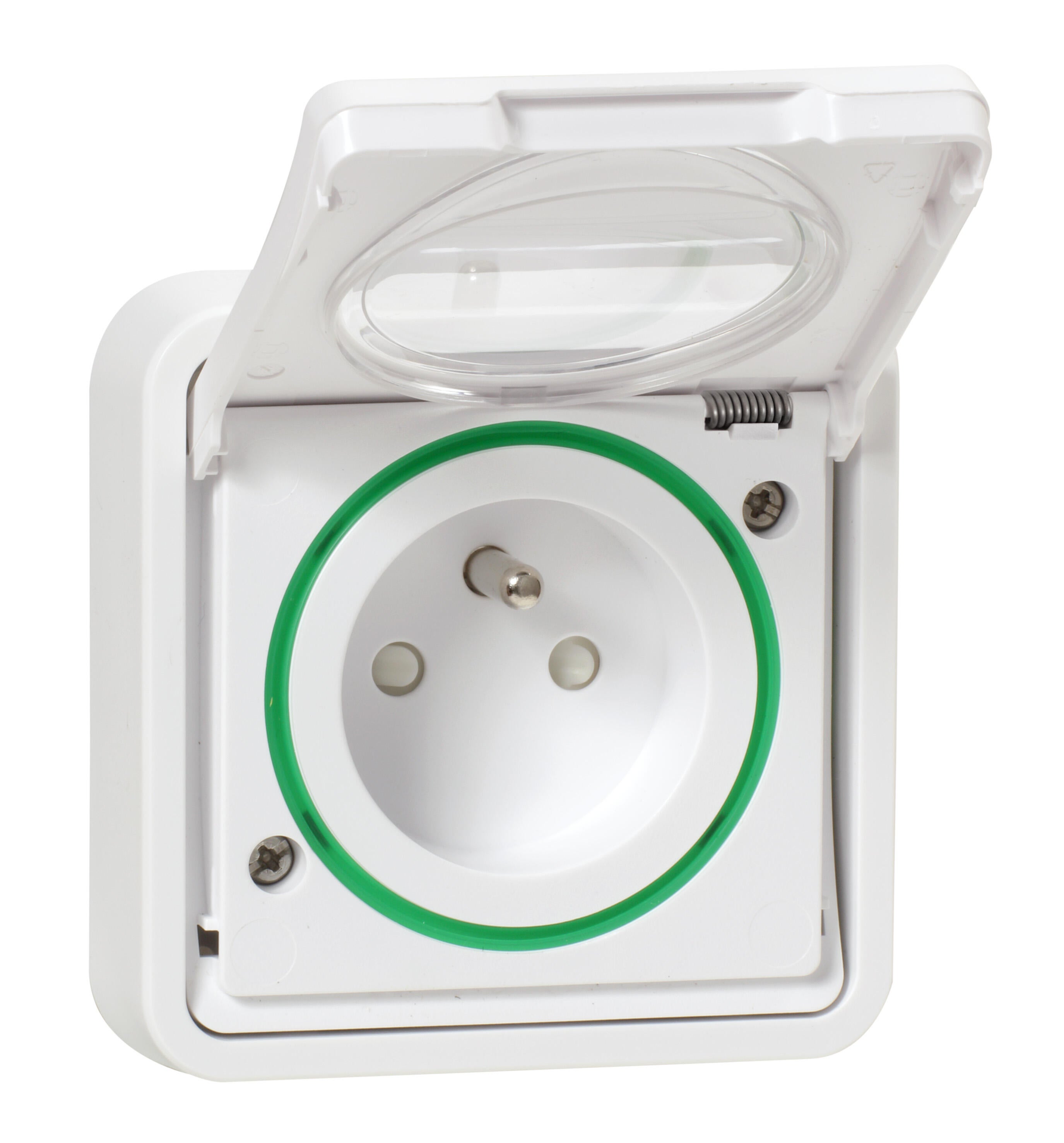 Prise avec terre étanche complet Mureva Styl, SCHNEIDER ELECTRIC, blanc - 5