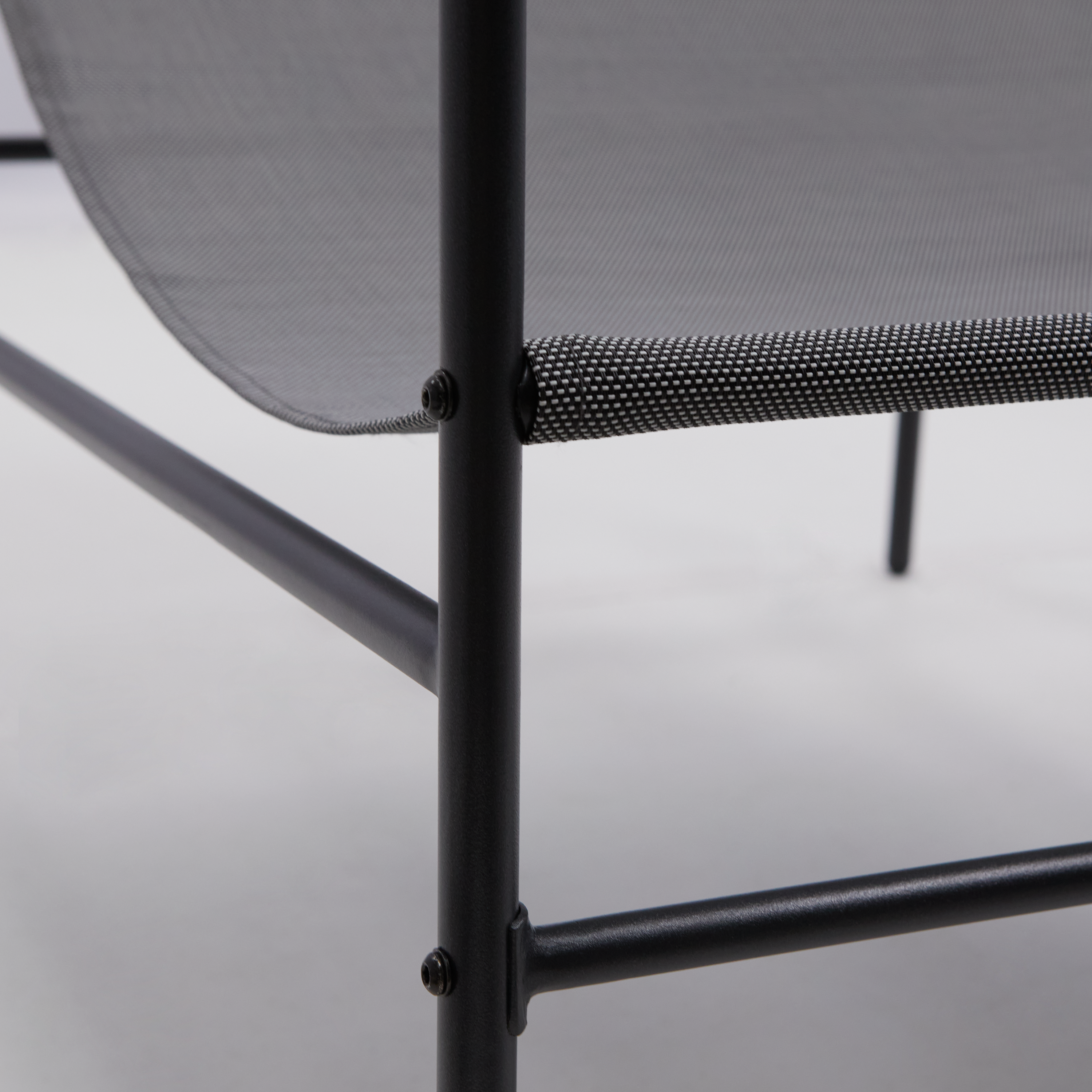 Fauteuil relax en acier et textilène gris Rio NATERIAL - 8