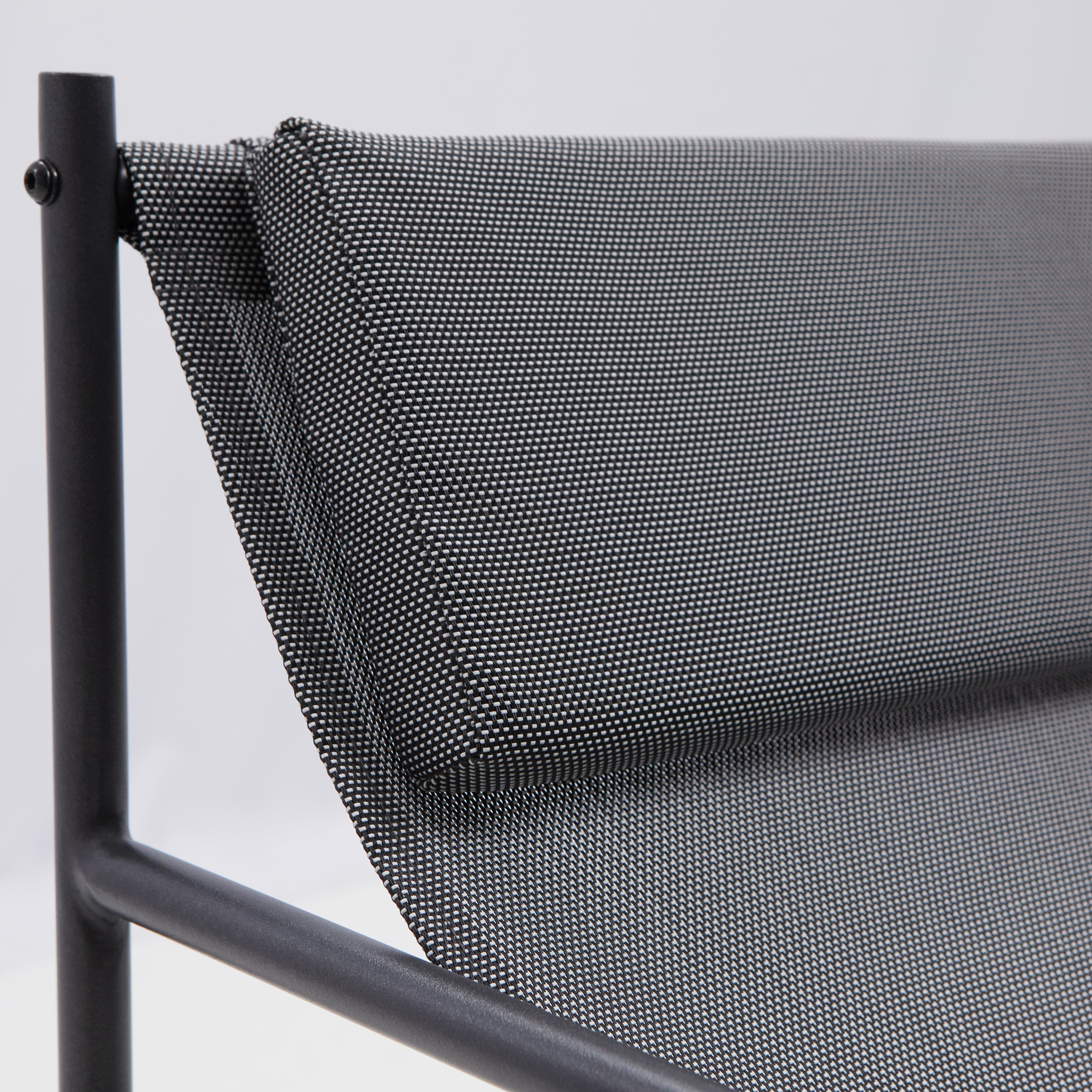 Fauteuil relax en acier et textilène gris Rio NATERIAL - 7