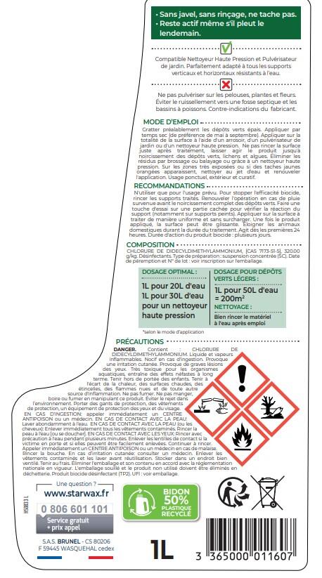 Traitement anti-dépots verts STARWAX, 1 L Concentré - 4
