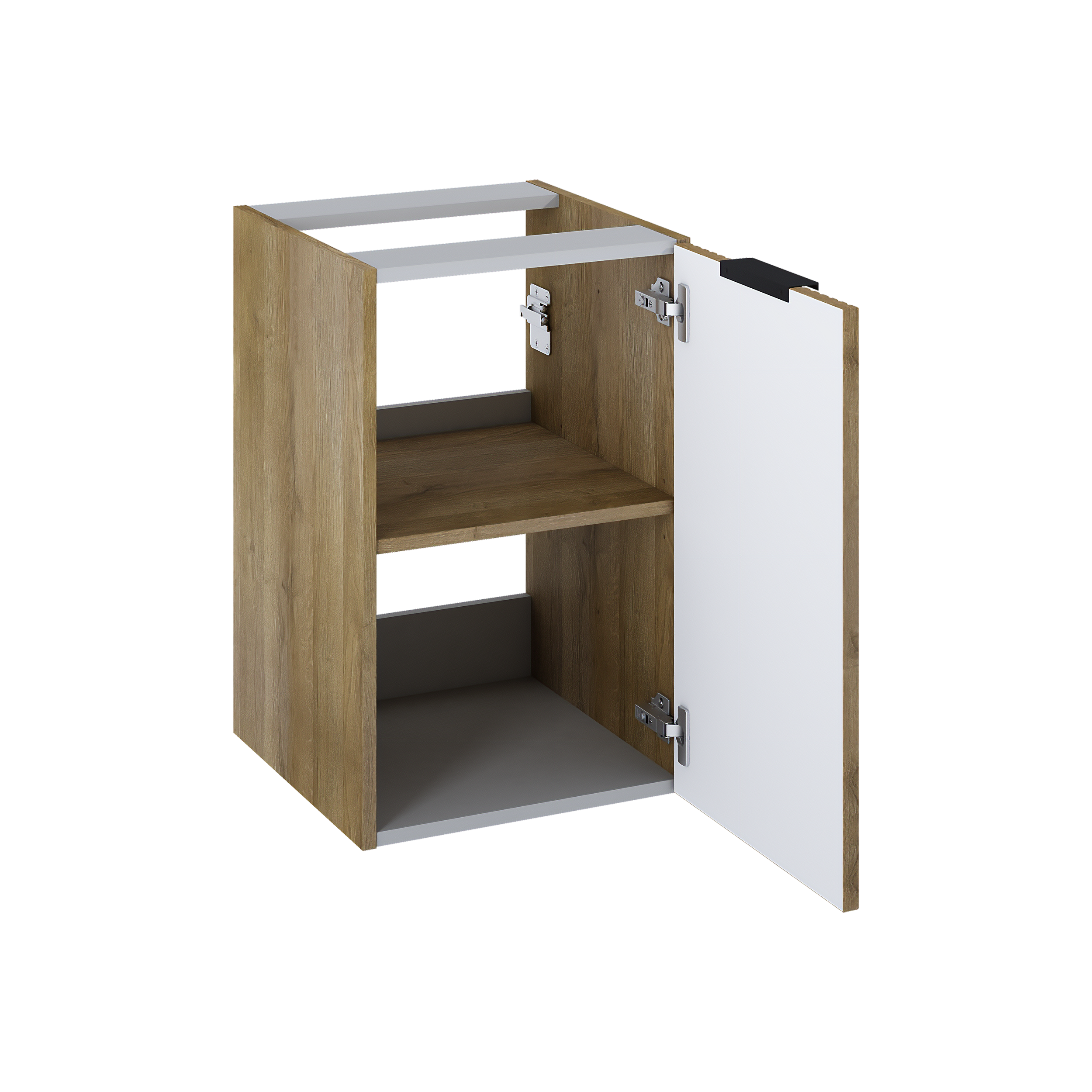 Szafka łazienkowa wisząca Nabel 40x45.2x63.5 cm dąb natural Roca - 2