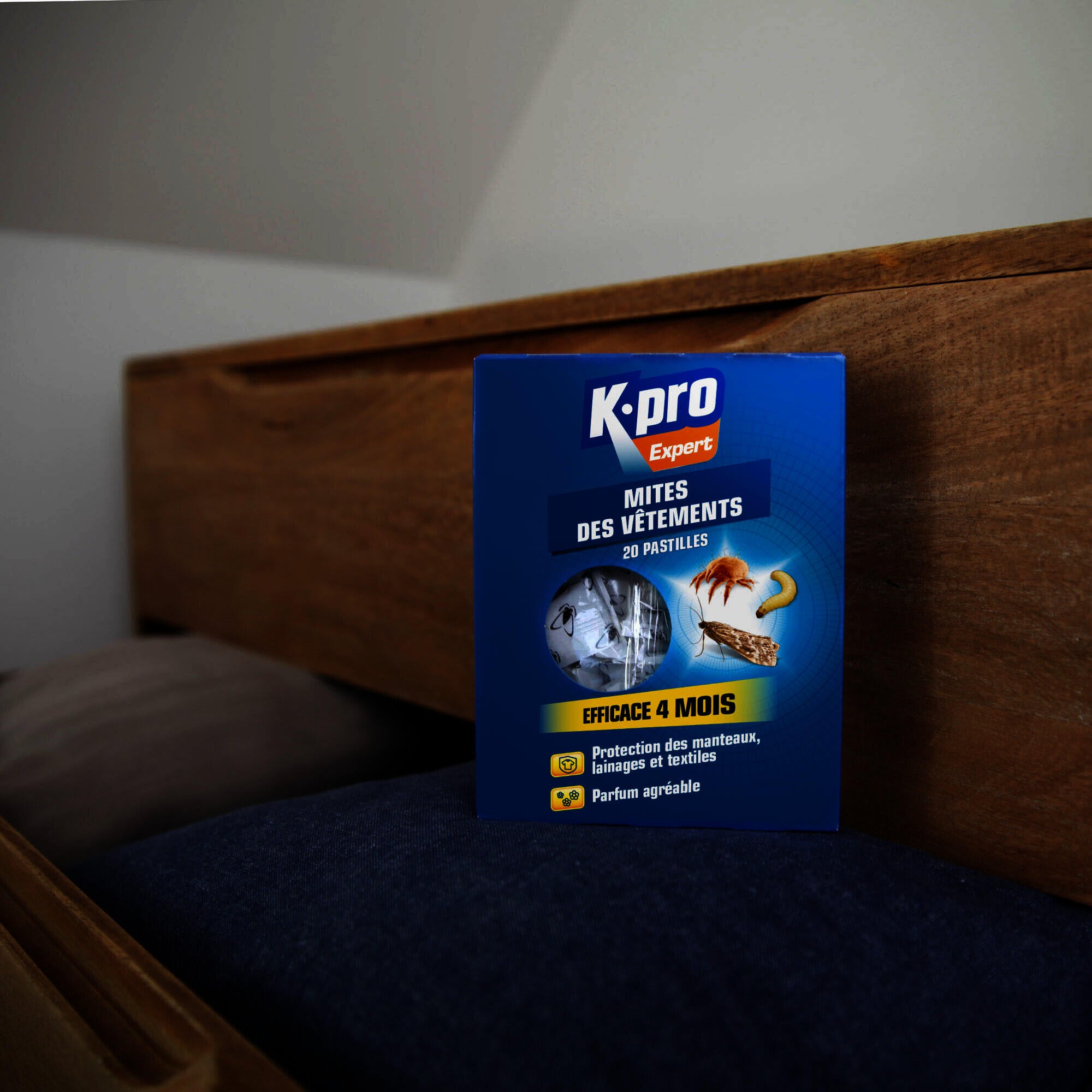 Lot de 20 insecticides mites de vêtement K.PRO - 2