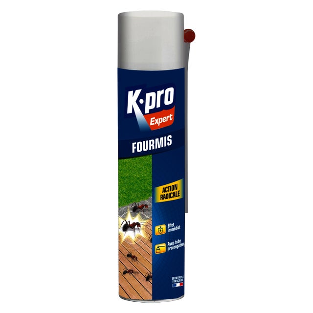 Aérosol insecticide spray fourmis, Expert, action radicale K.PRO, 400 ml
