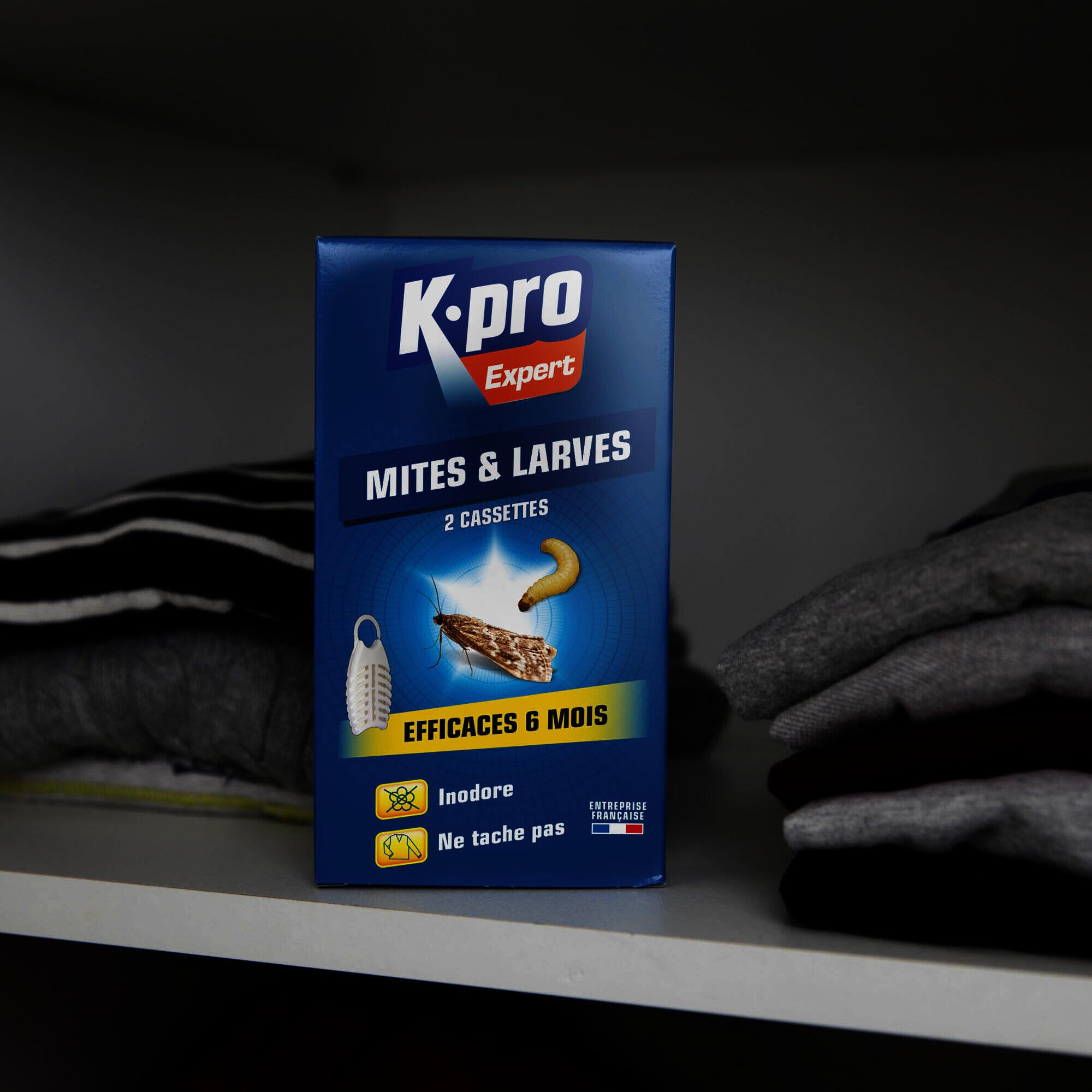 Lot de 2 Cartouche de répulsif mites et larves K.PRO - 2