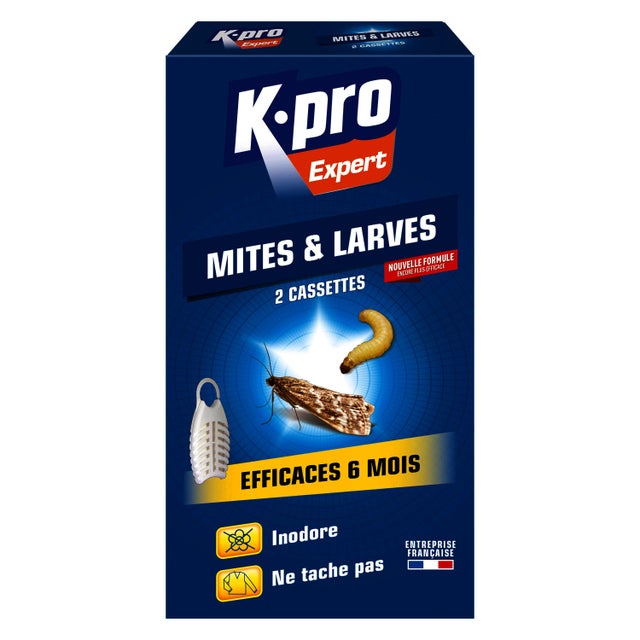 Lot de 2 Cartouche de répulsif mites et larves K.PRO