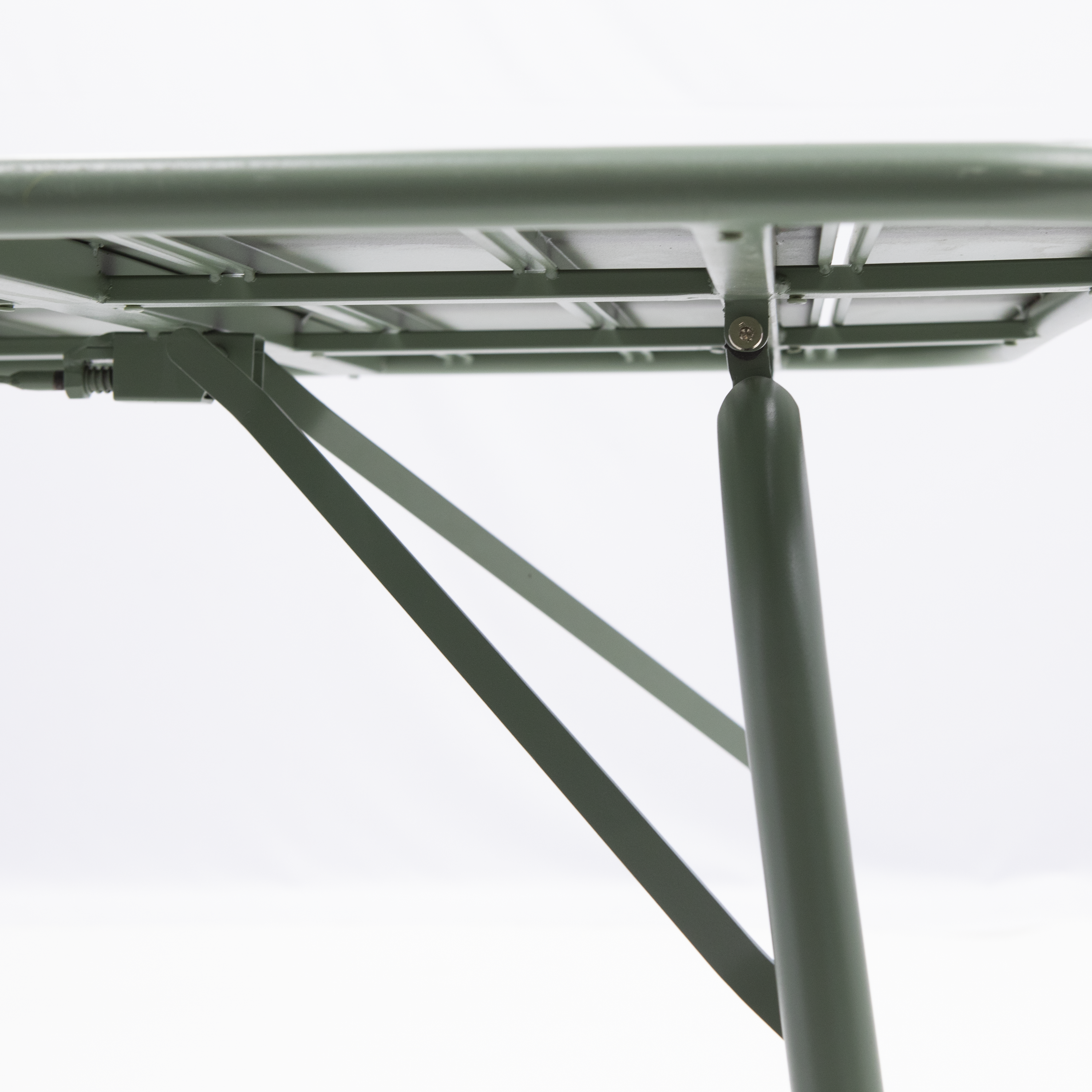 Mesa para jardim 140x80 cm retangular verde - 10