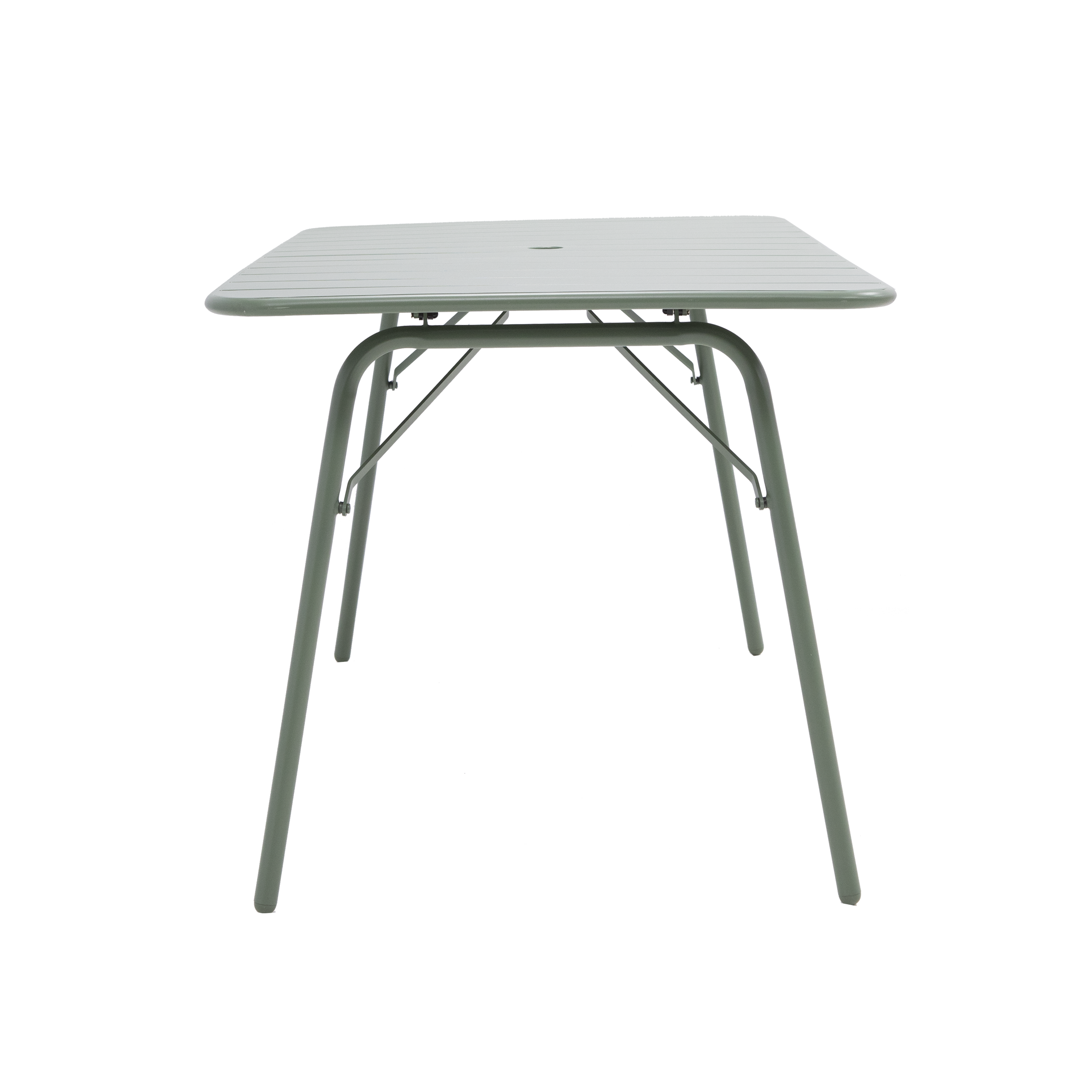 Mesa para jardim 140x80 cm retangular verde - 3