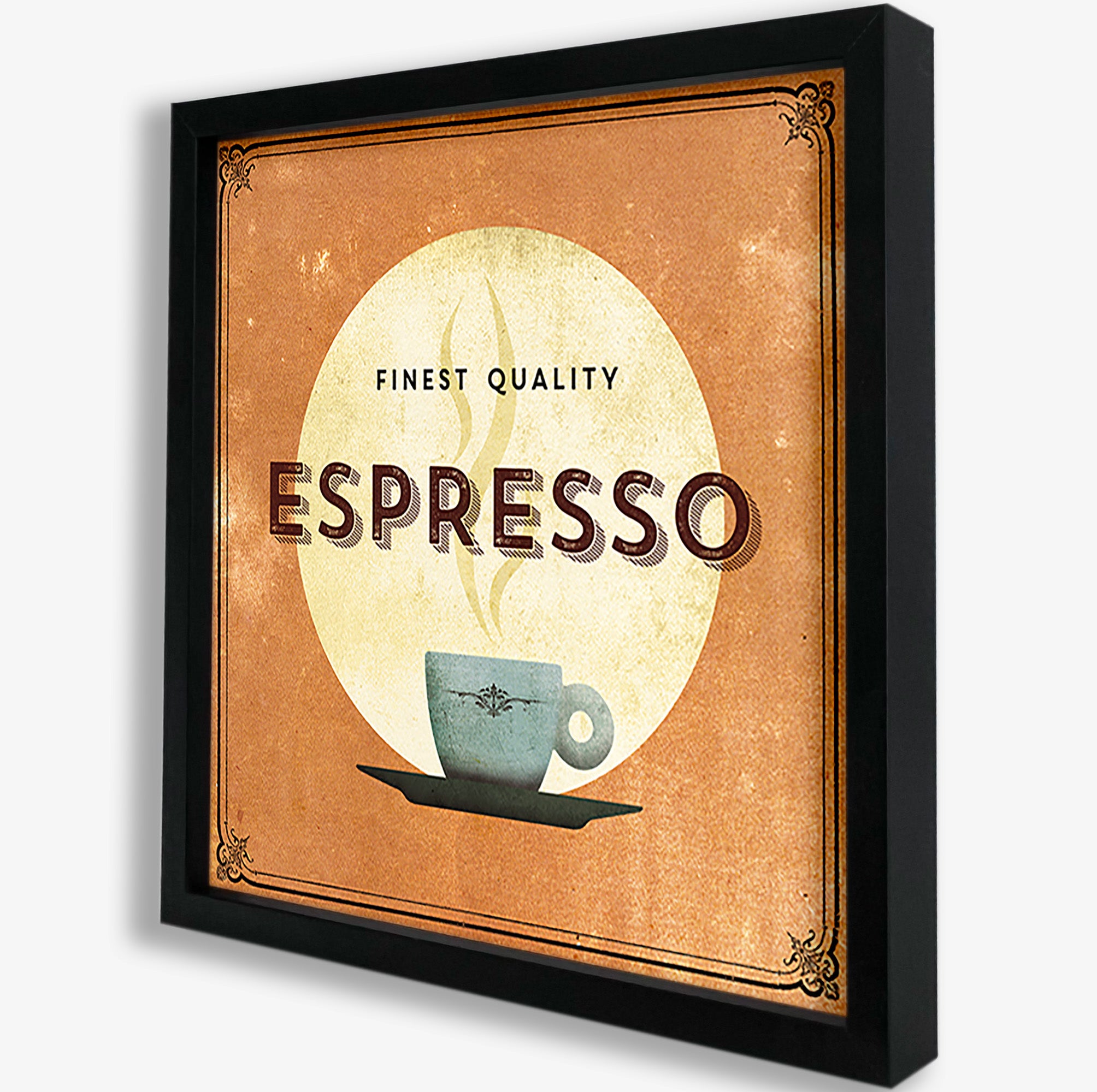 Stampa incorniciata Finest coffee espresso nero 32 x 32 cm - 3