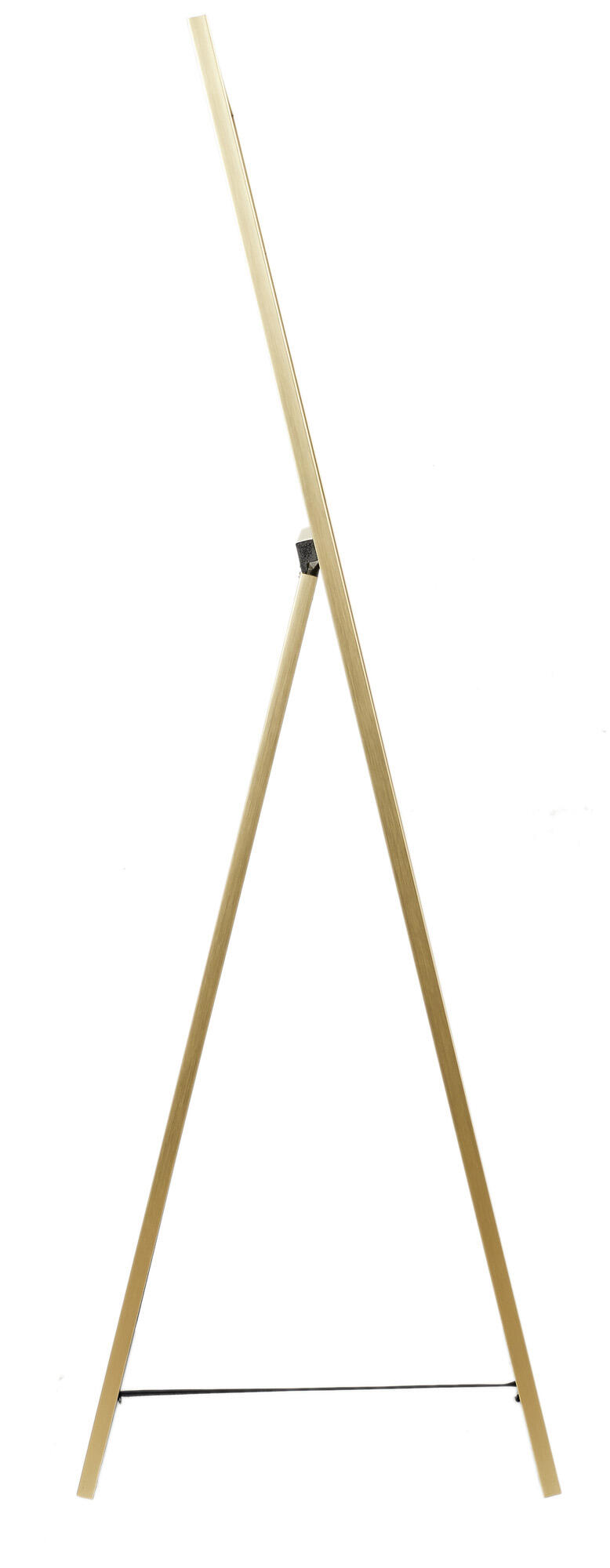 Espejo enmarcado con pie (suelo) rectangular pvc dorado brillante de 35 x 122 cm