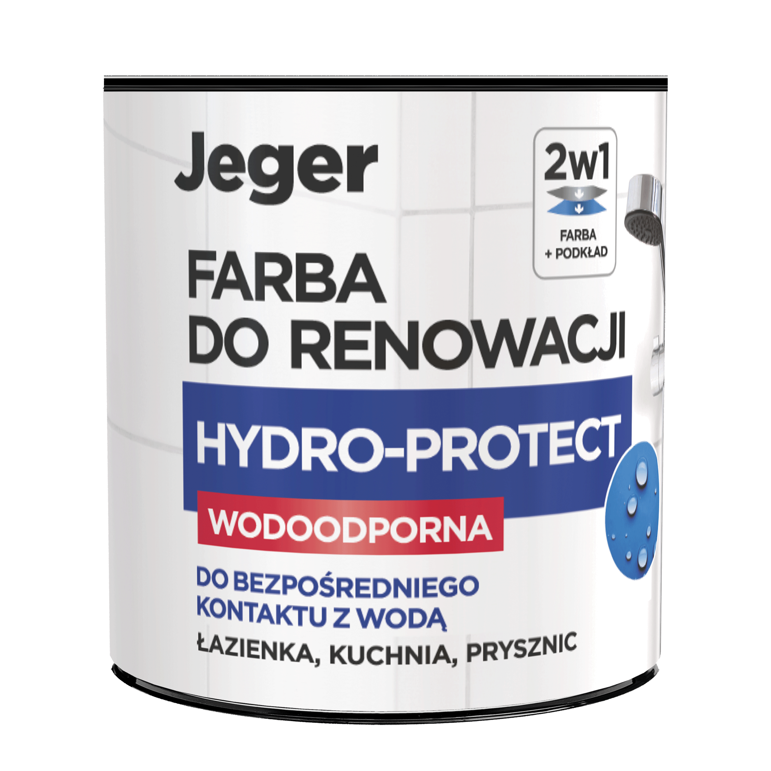 Farba specjalistyczna Jeger Reno Hydro Grafit 0.5 l - 2