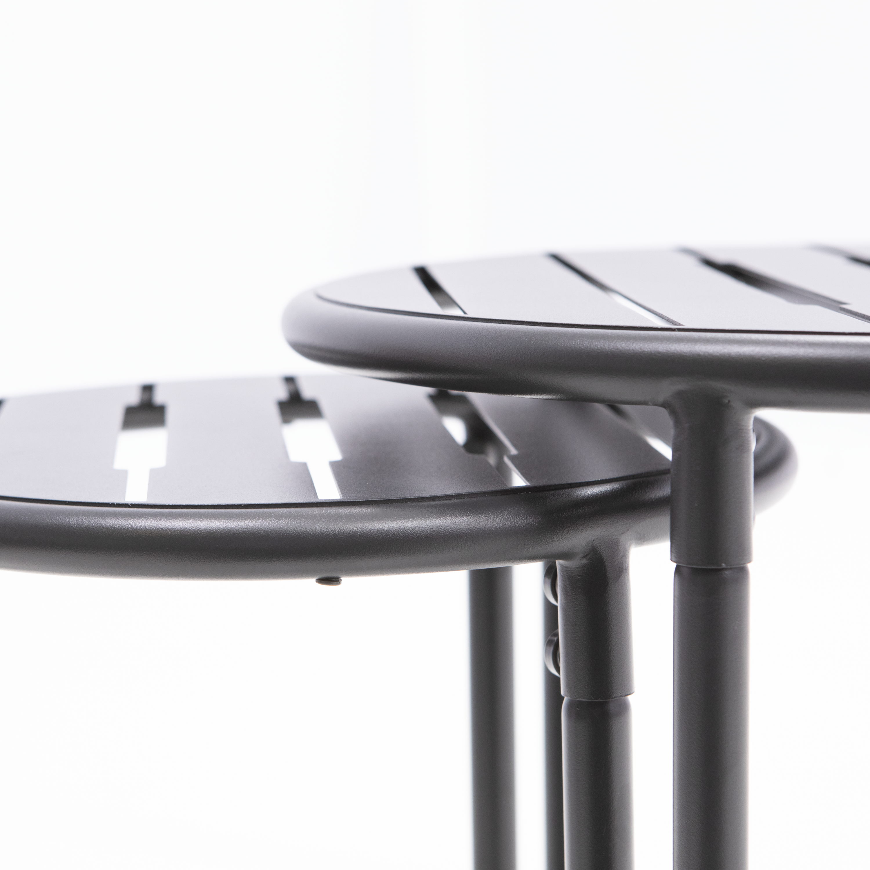 set-of-2-low-tables-cafe-II-gigogne-steel-anthracite - 2