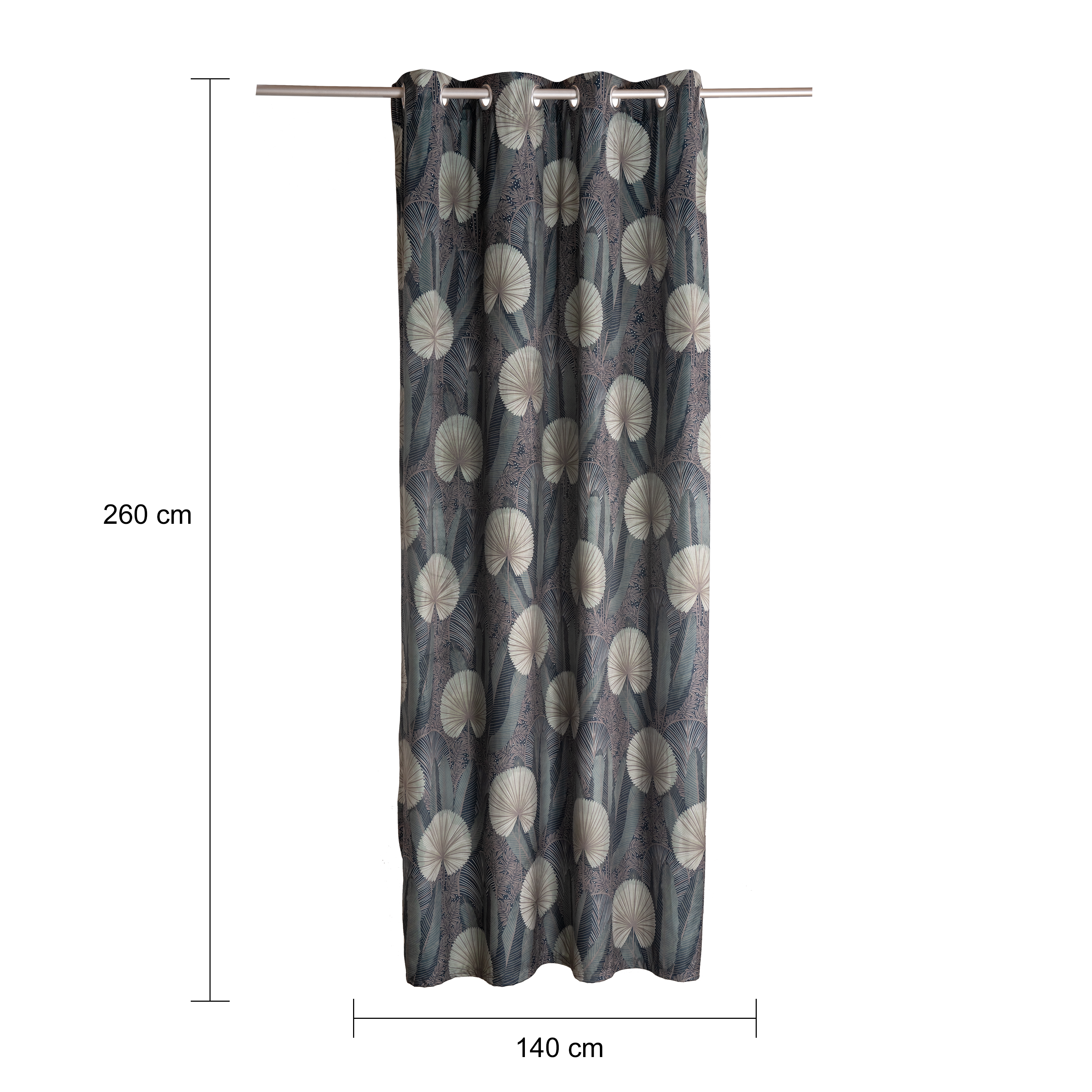 Rideau tamisant, Asperia, vert H.260 x l.140 cm - 2