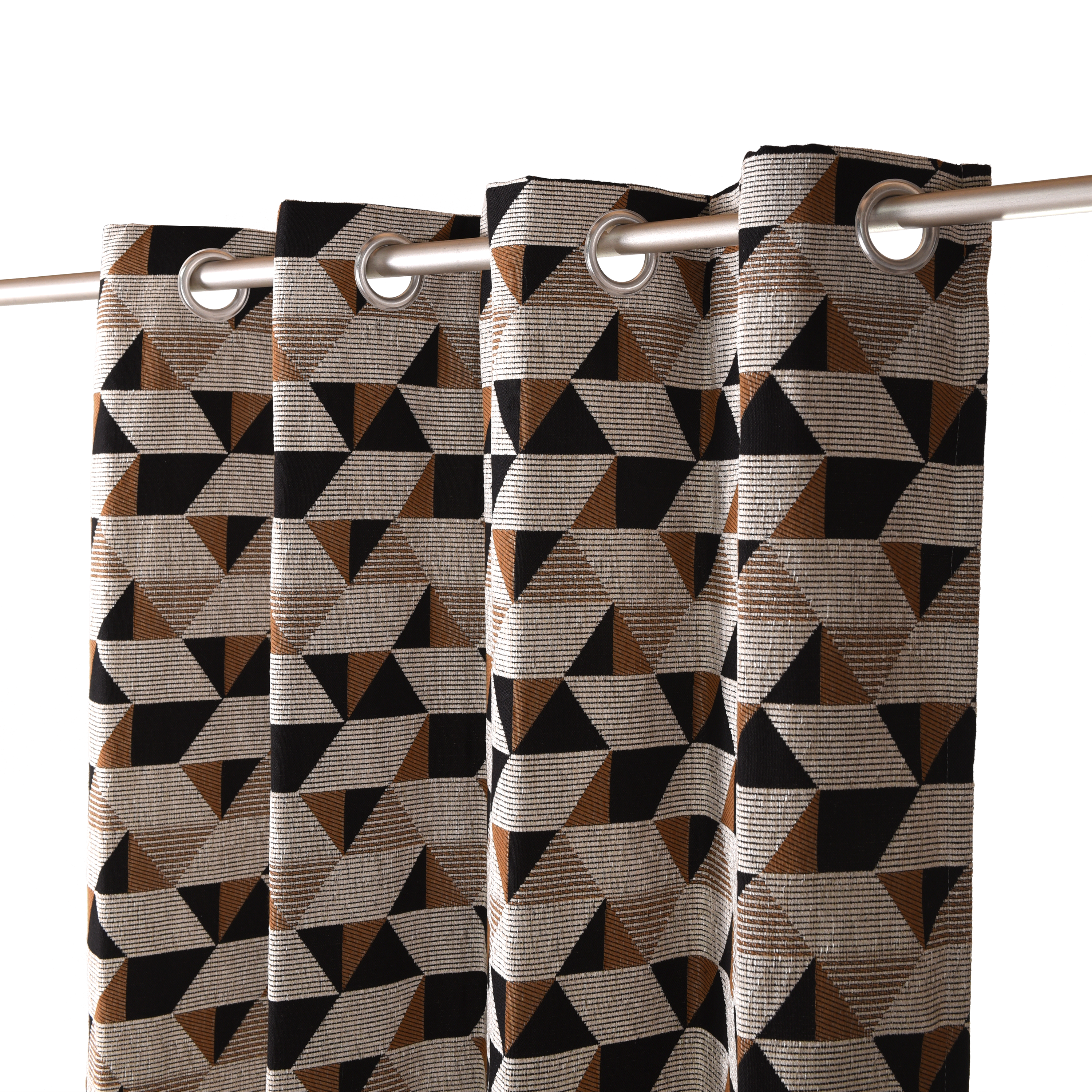 Rideau tamisant, Triangle, noir H.260 x l.140 cm - 4