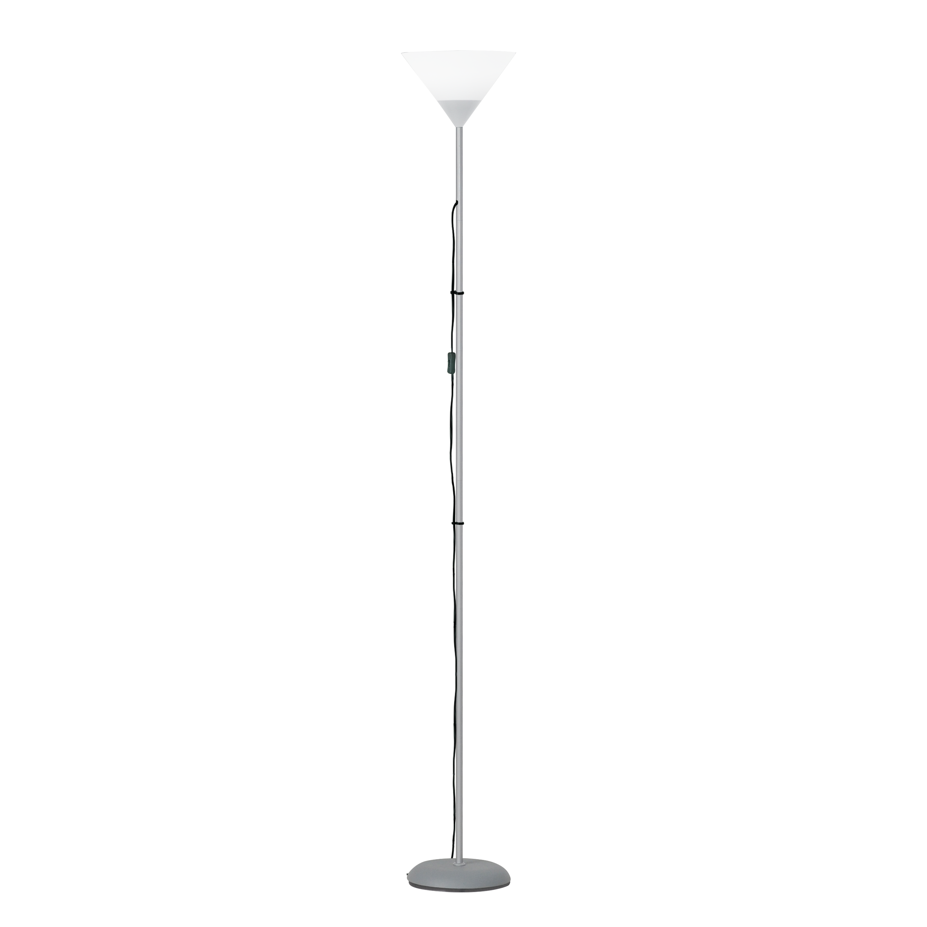 Lampadaire Basic, fer, gris,  H.177 cm, E27 - 4