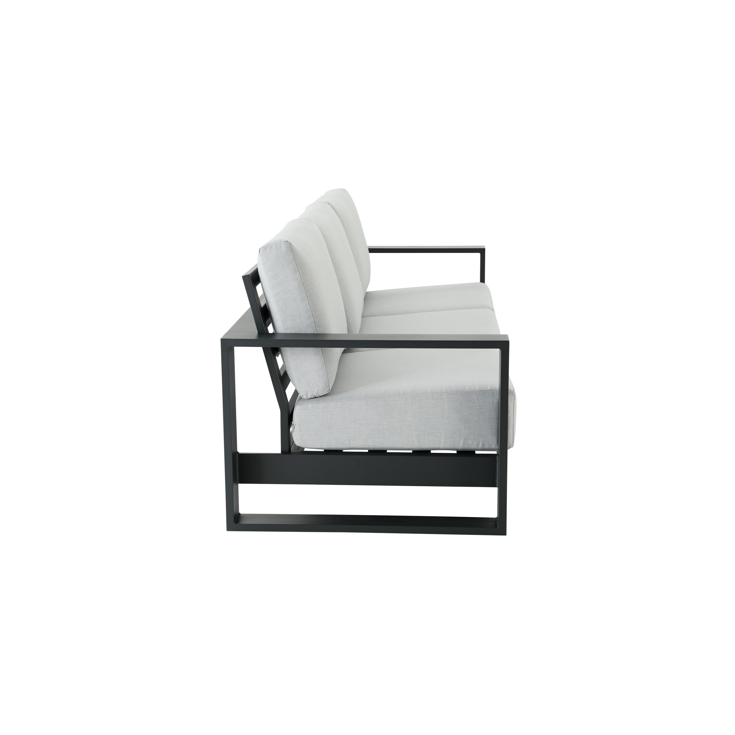 Canapé 3 personnes en aluminium gris Athena NATERIAL - 2