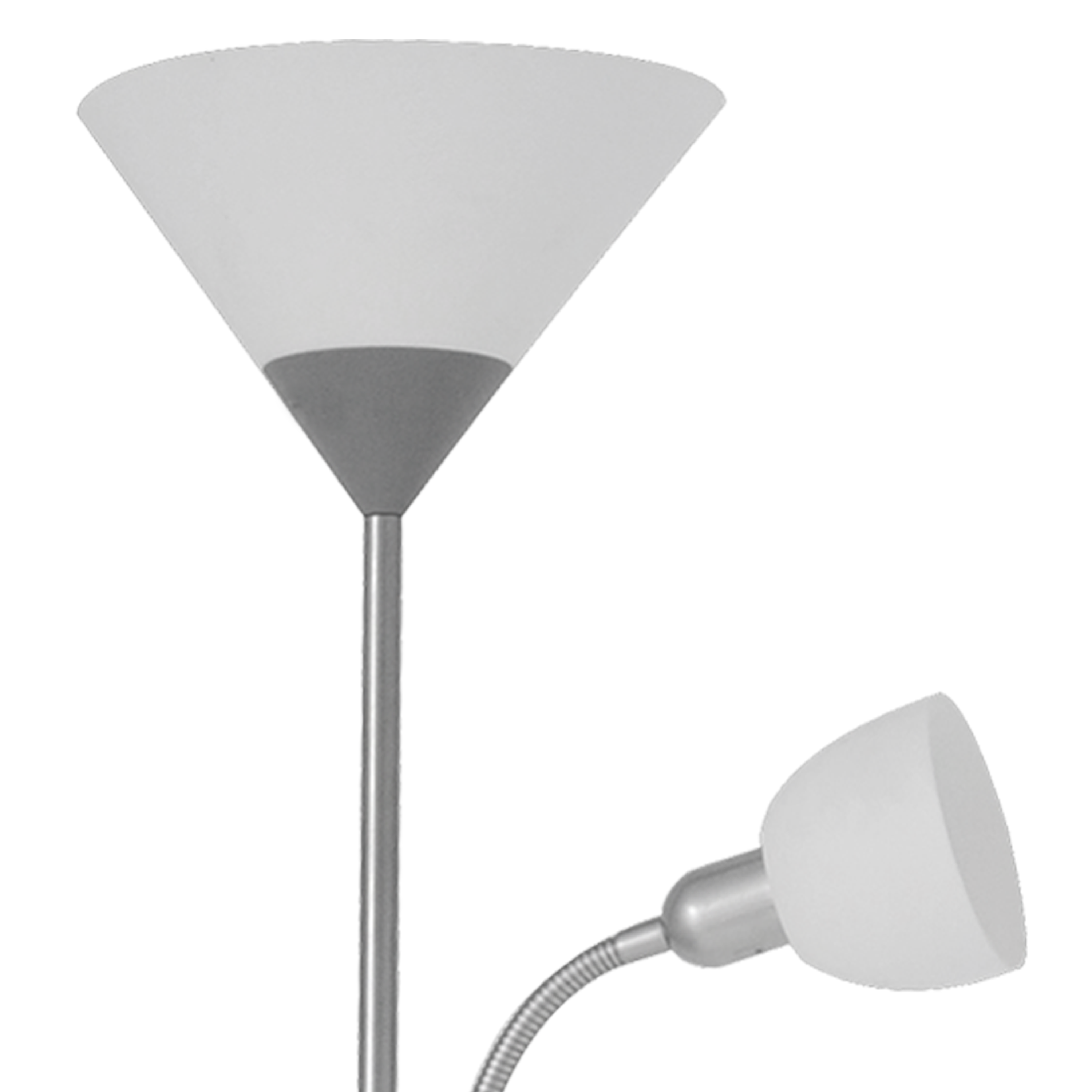 Lampadaire avec liseuse Basic, H.177 cm, 60 + 40WW - 7