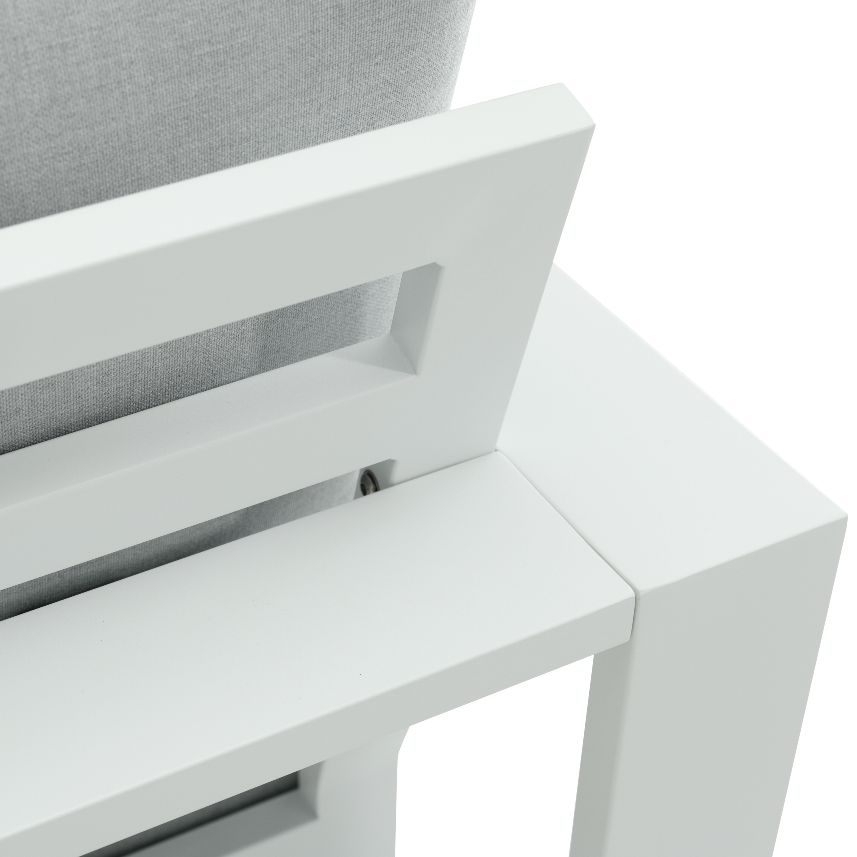 Fauteuil bas en aluminium blanc Athena NATERIAL - 4