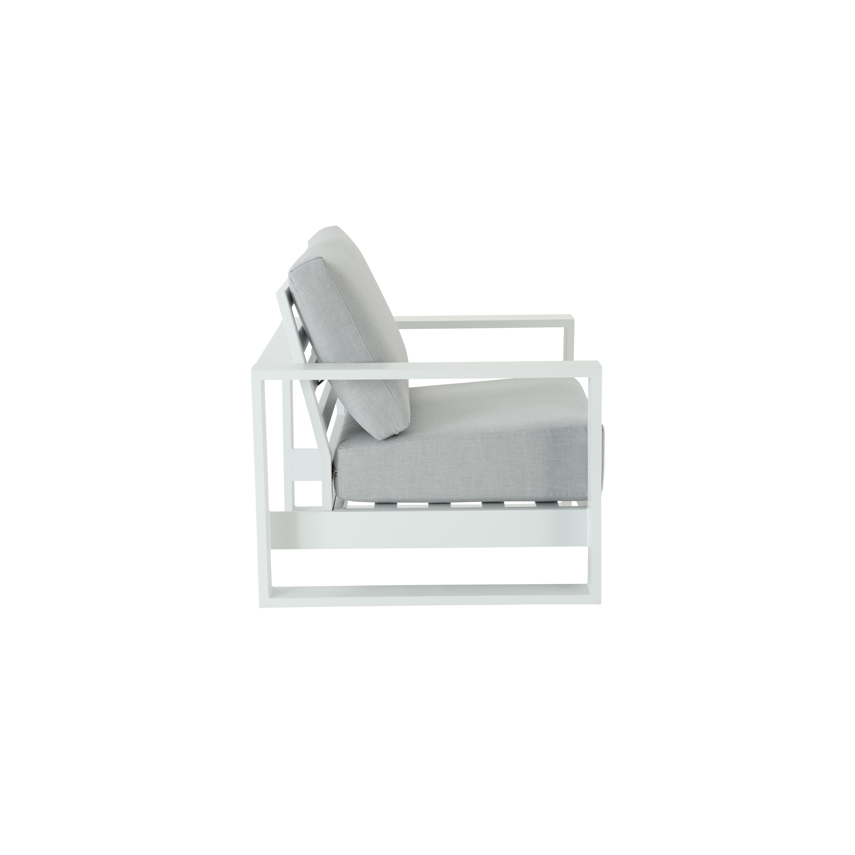 Fauteuil bas en aluminium blanc Athena NATERIAL - 9