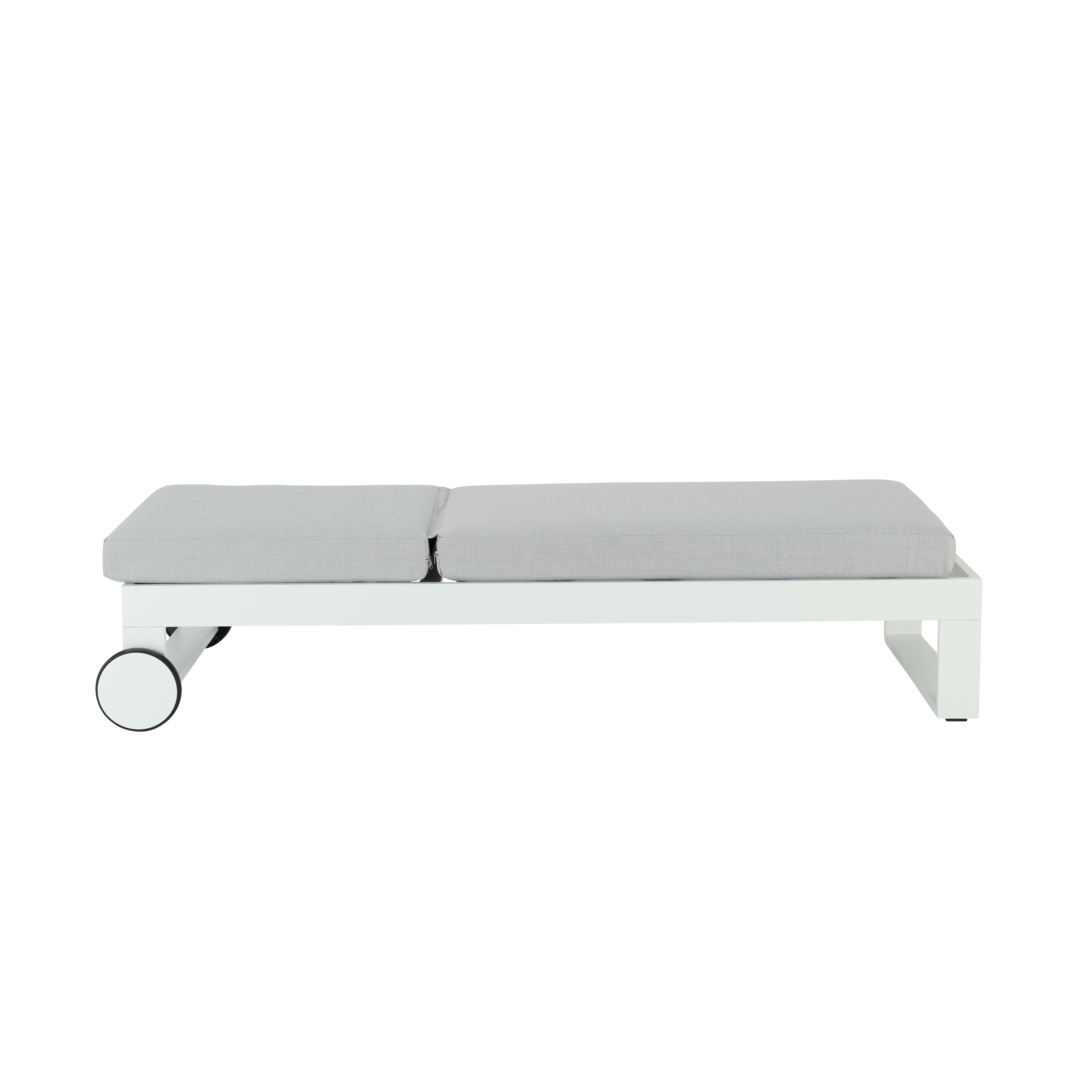 Bain de soleil en aluminium blanc Athena NATERIAL - 6