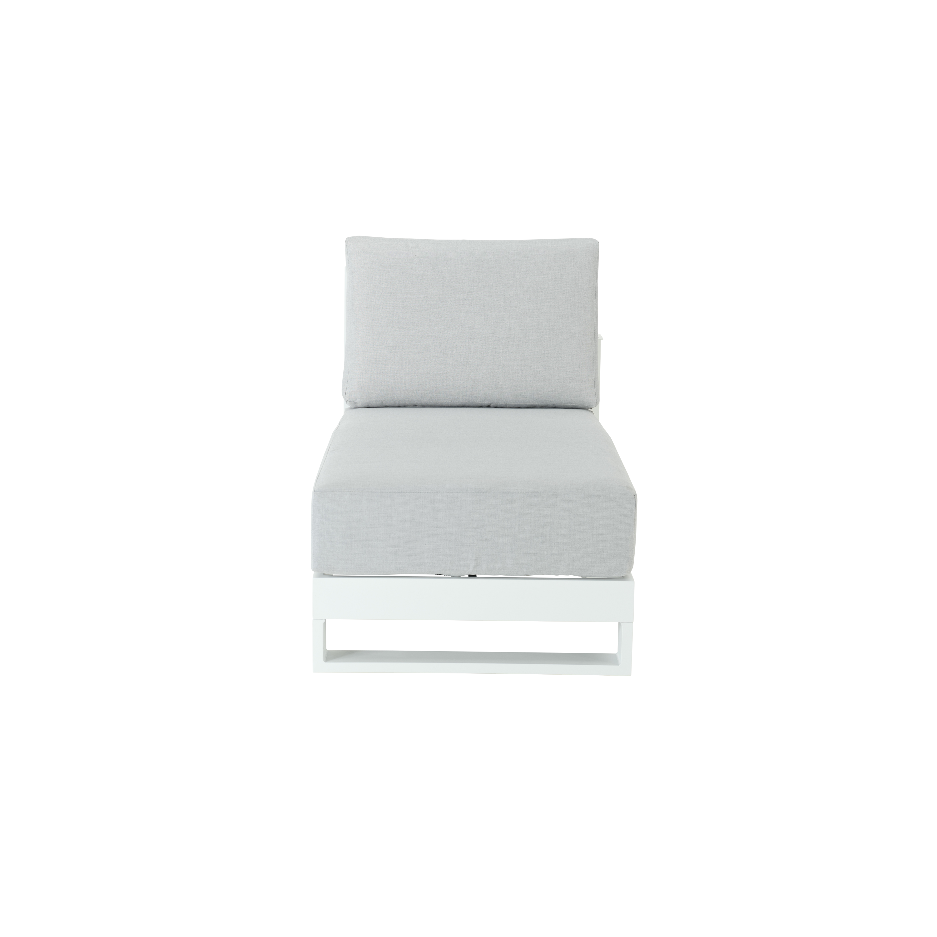 Espreguiçadeira com almofada 160x91 cm branco Naterial Athena - 9