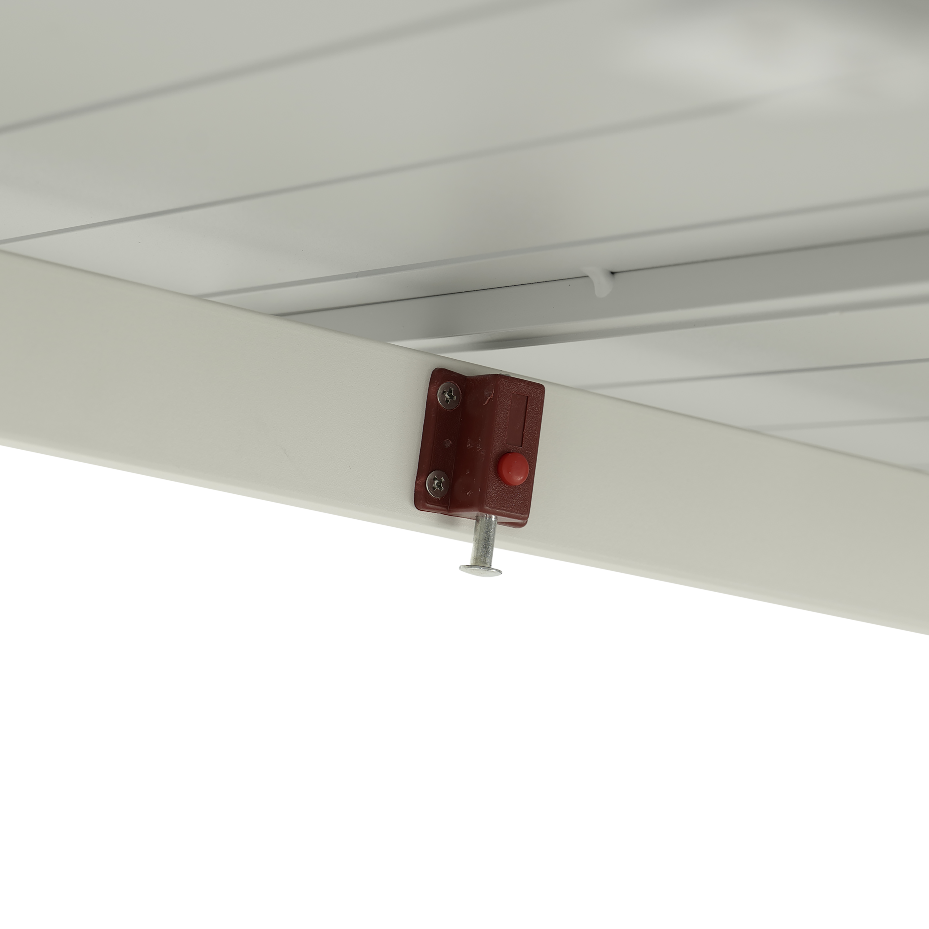 Mesa de jardín extensible NATERIAL Athena de aluminio blanco 224/336x75x100 cm - 7