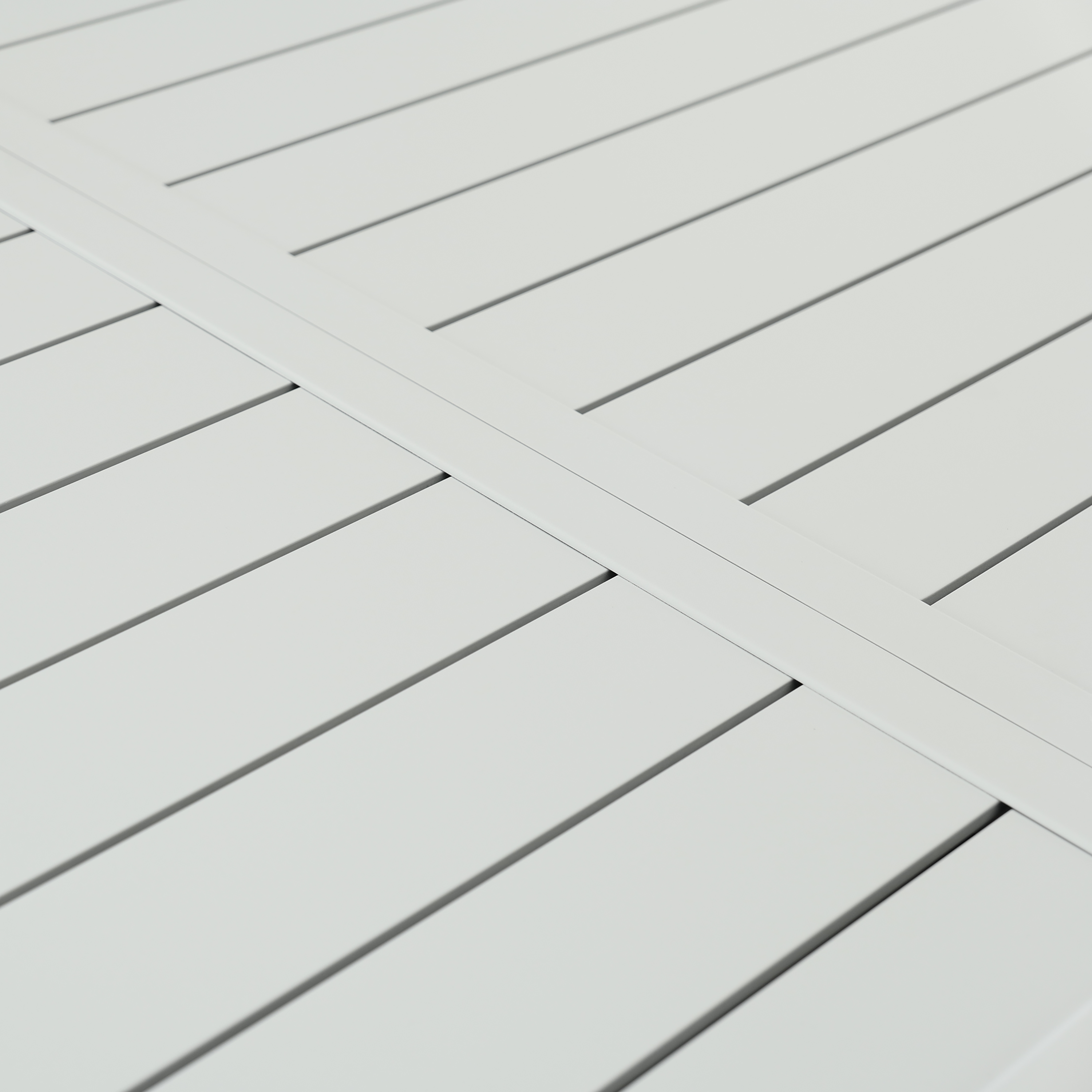 Mesa de jardín extensible NATERIAL Athena de aluminio blanco 224/336x75x100 cm - 6