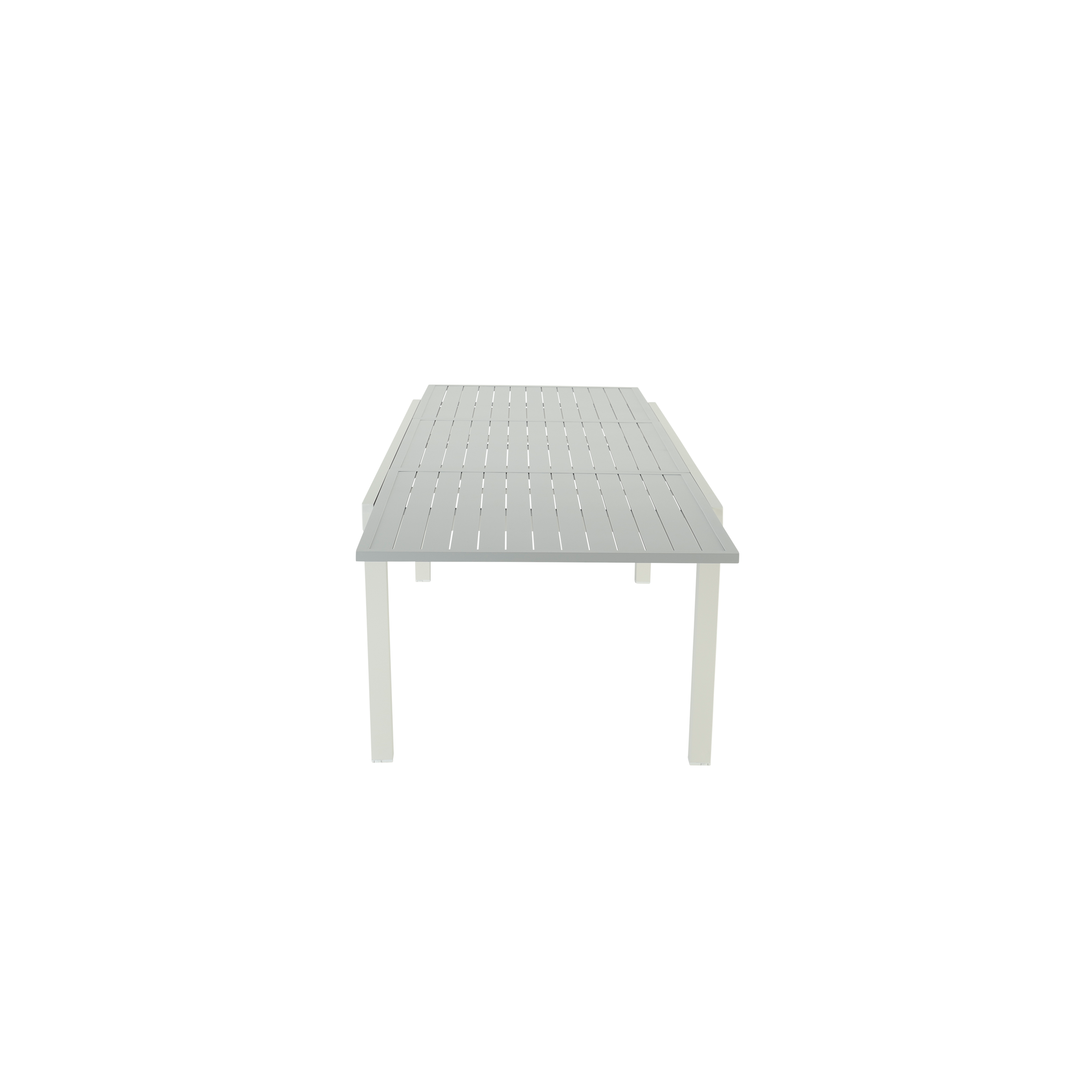 Tavolo allungabile da esterno rettangolare in alluminio bianco 8 posti L da 224 a 336x100cm, Athena NATERIAL - 12