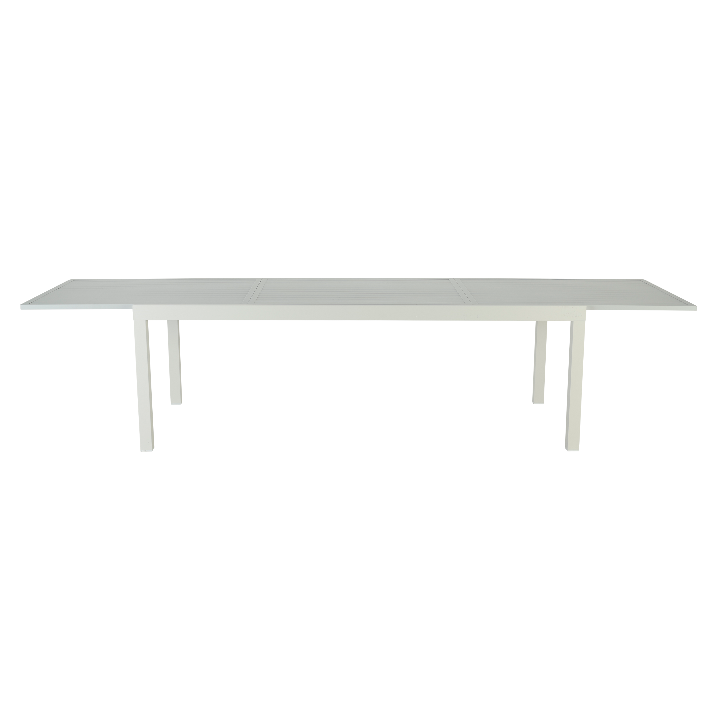 Tavolo allungabile da esterno rettangolare in alluminio bianco 8 posti L da 224 a 336x100cm, Athena NATERIAL - 13