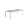Mesa de jardín extensible NATERIAL Athena de aluminio blanco 224/336x75x100 cm