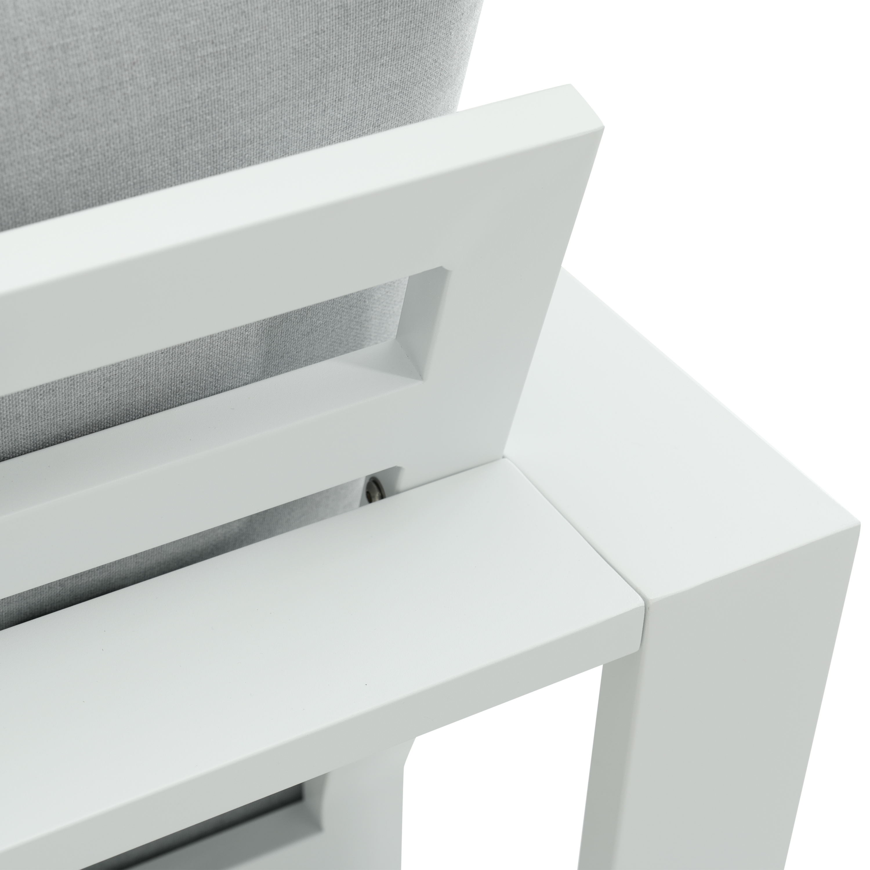 Canapé 2 places en aluminium blanc Athena NATERIAL - 8