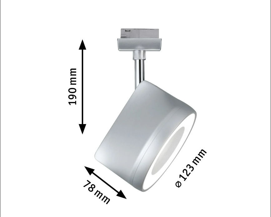 Spot LED Urail Arena 1X15W 2700K design métal Chrome mat, PAULMANN - 5