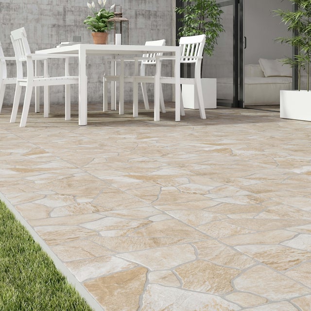Pavimento cerâmico Tamarindo Terra 45x45 cm Antiderrapante