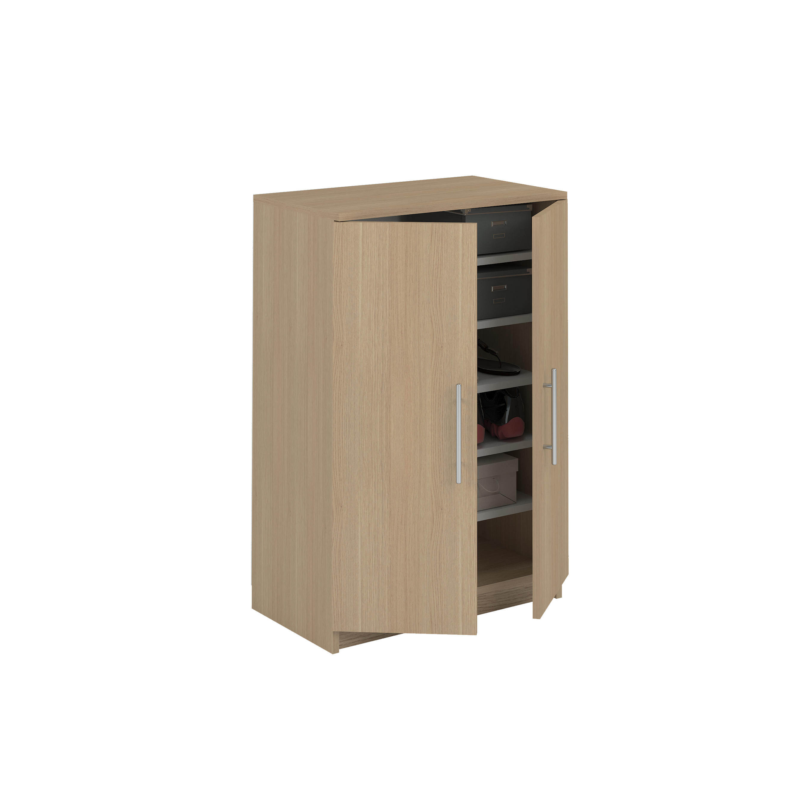 Sapateira 2 portas carvalho natural 18 pares 90x60x35,6 cm Home Nimes - 19