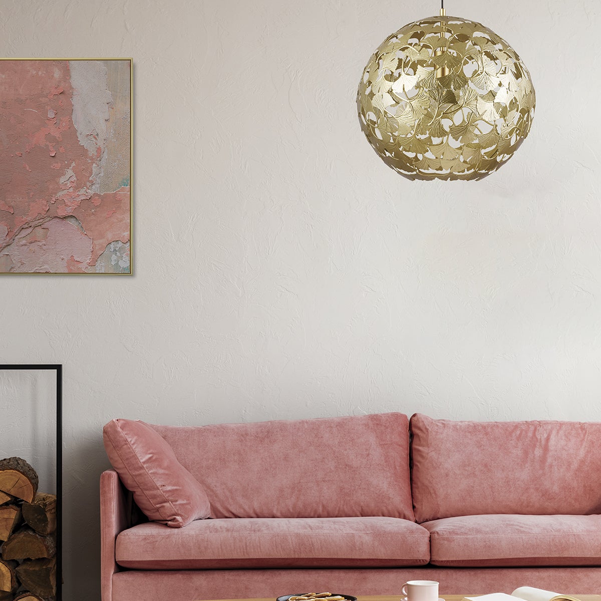 Suspension Osmose acier, or, Diam.42 cm, E27 - 2