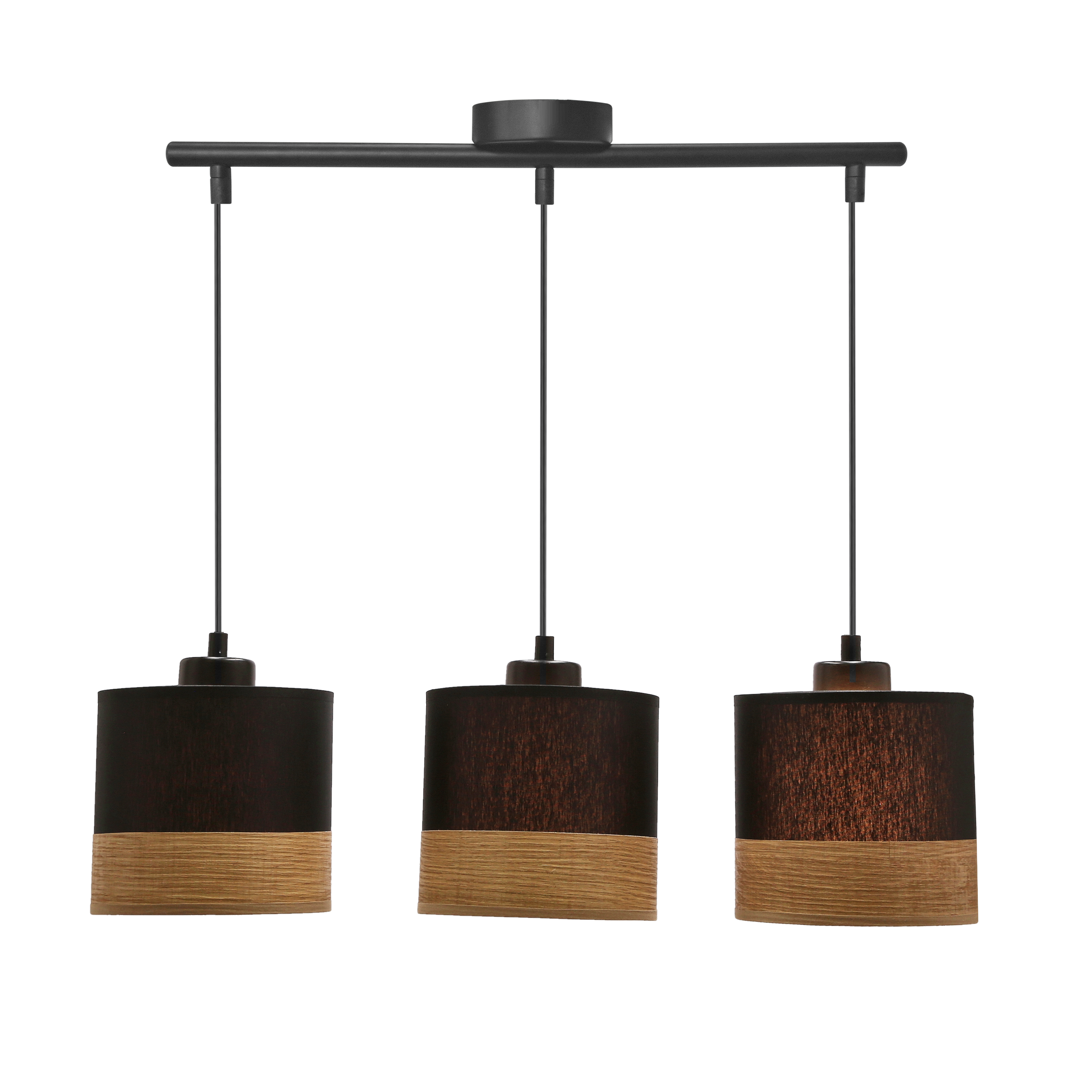 Lampa wisząca Porto czarna 3 x E27 Candellux