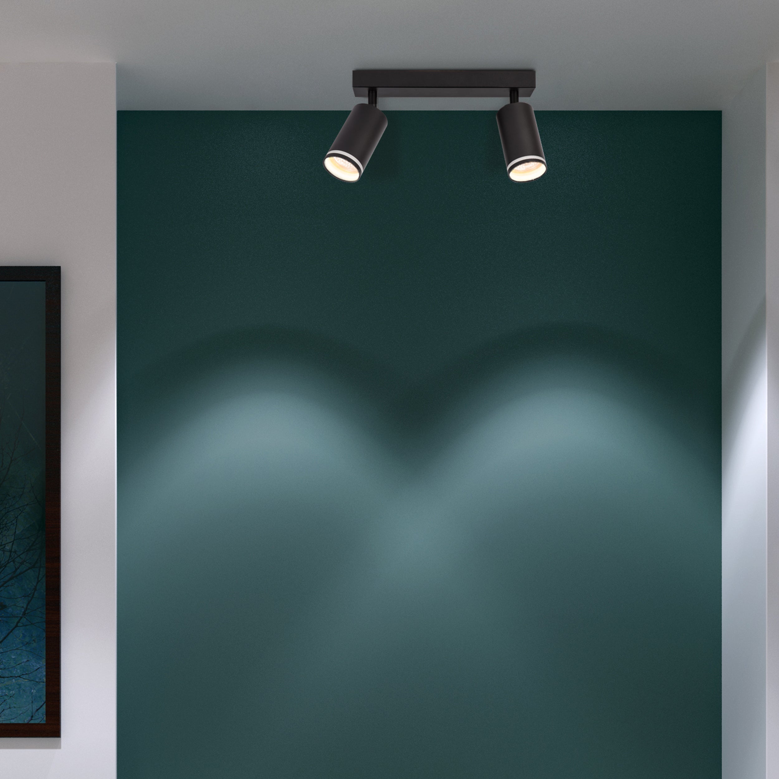 Listwa reflektorowa Paris czarna 2 x GU10 Goldlux - 4