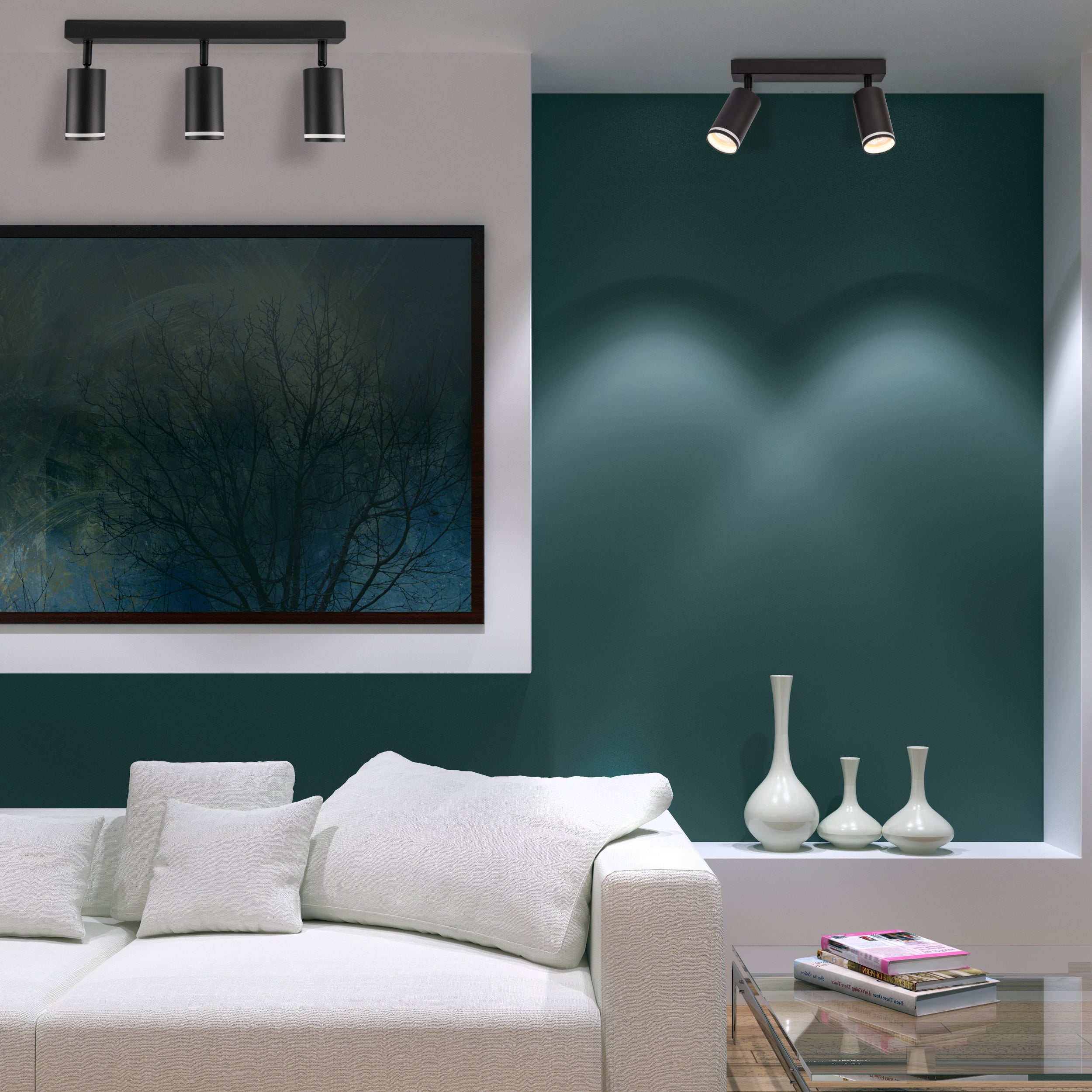 Listwa reflektorowa Paris czarna 2 x GU10 Goldlux - 3