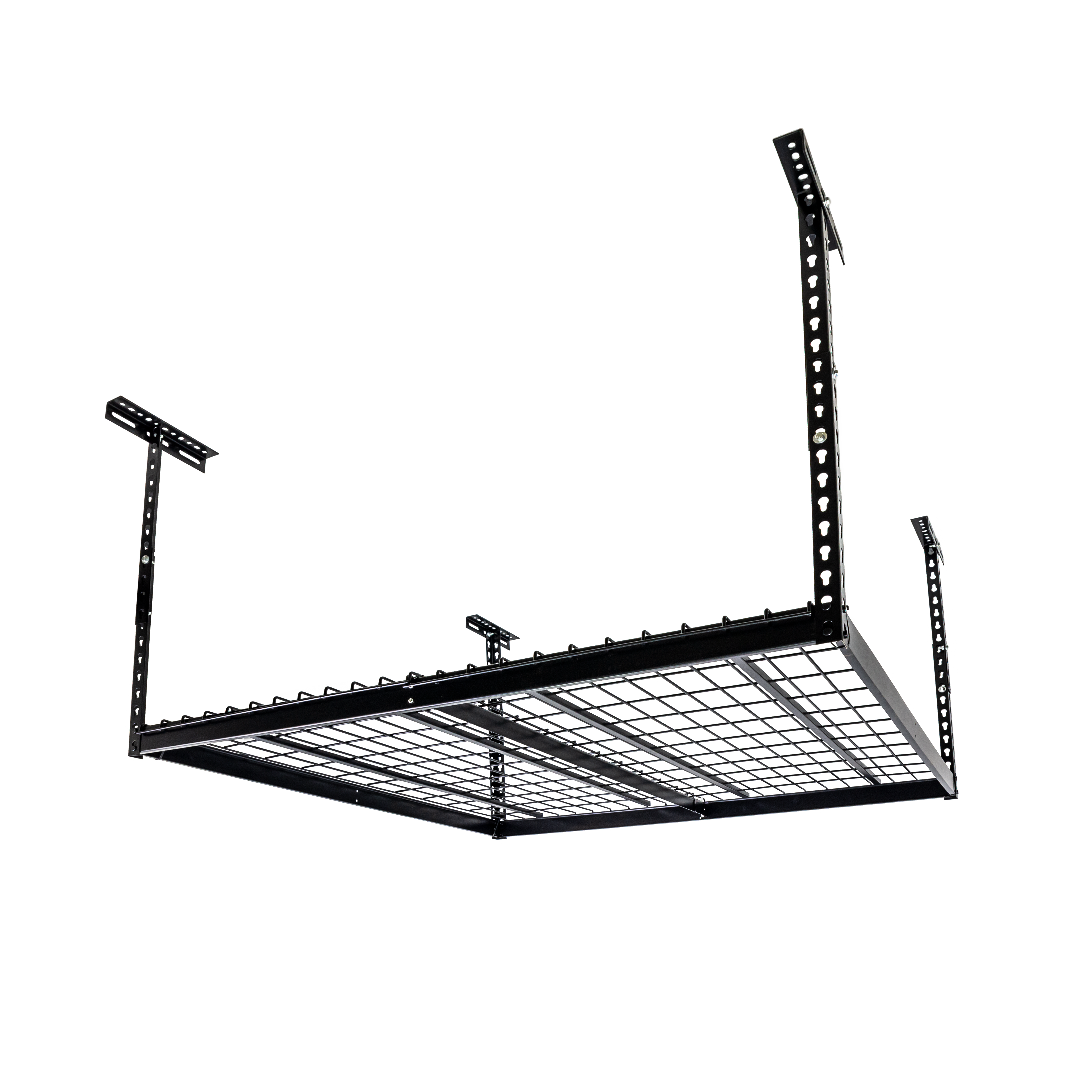 Platforma półka garażowa sufitowa podwieszana czarna 1220 x 1220 mm