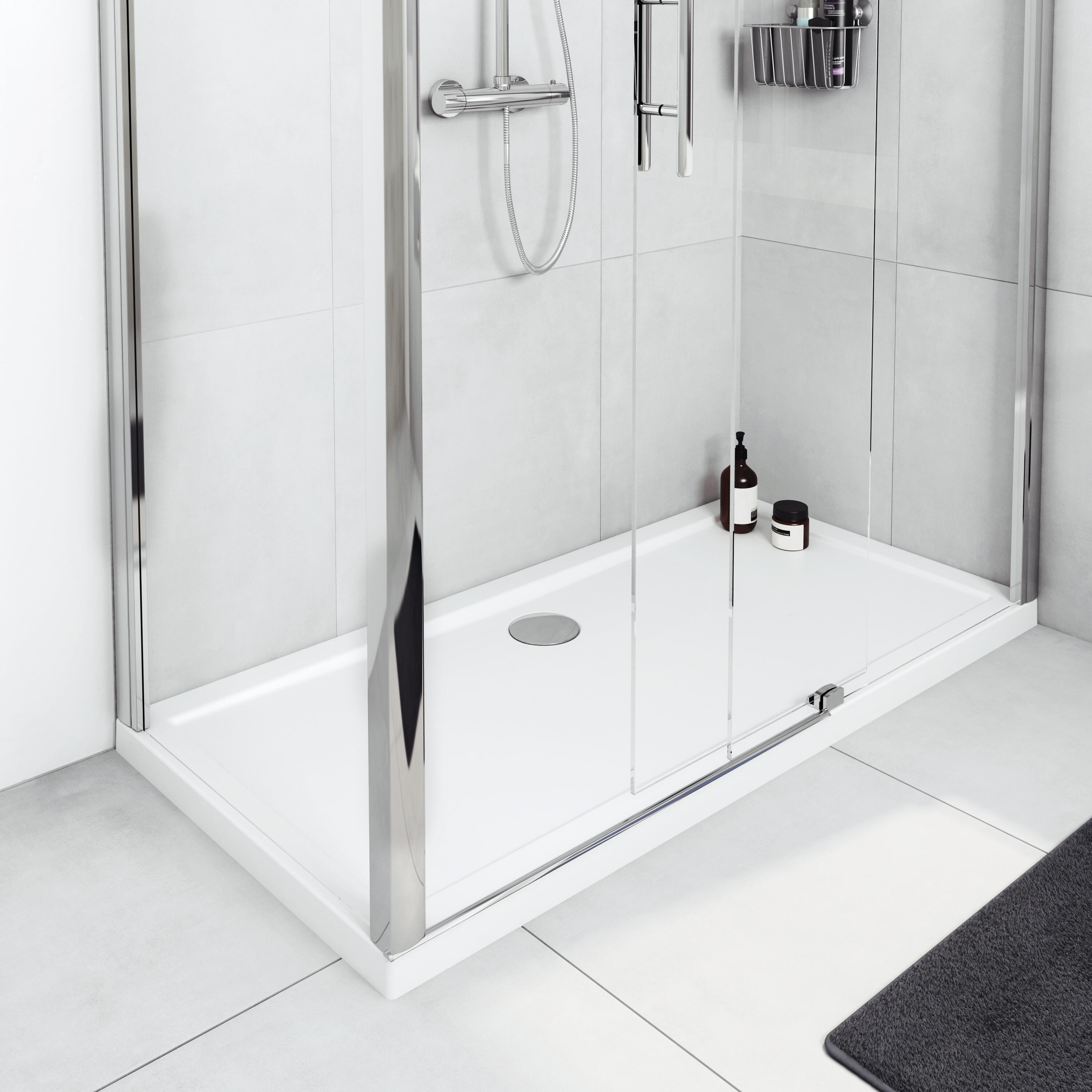 Base de duche SENSEA ESSENTIAL 120X70CM BRANCA - 5