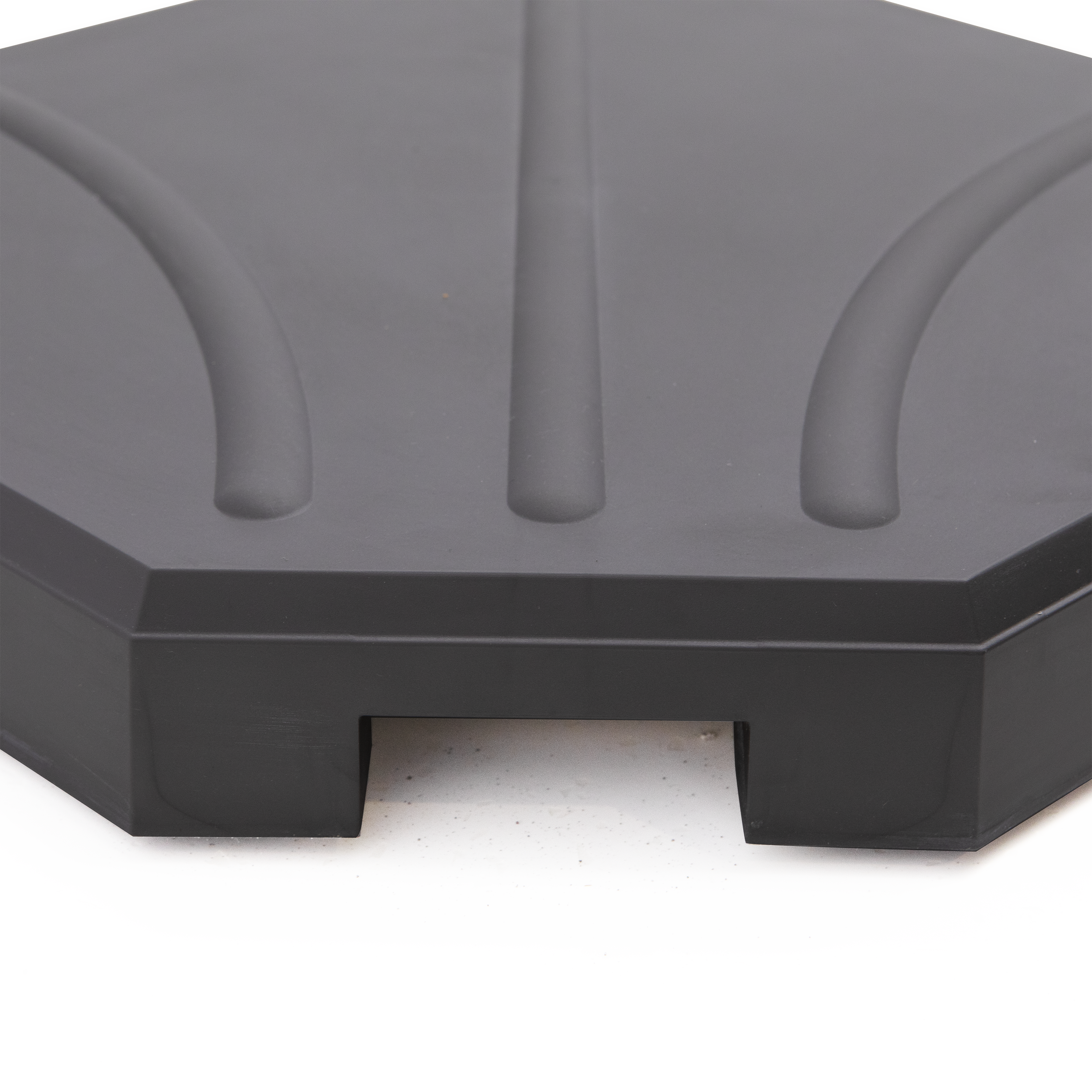 Base para chapéu-sol 1/4 25 kg 48x48 cm antracite Naterial - 12