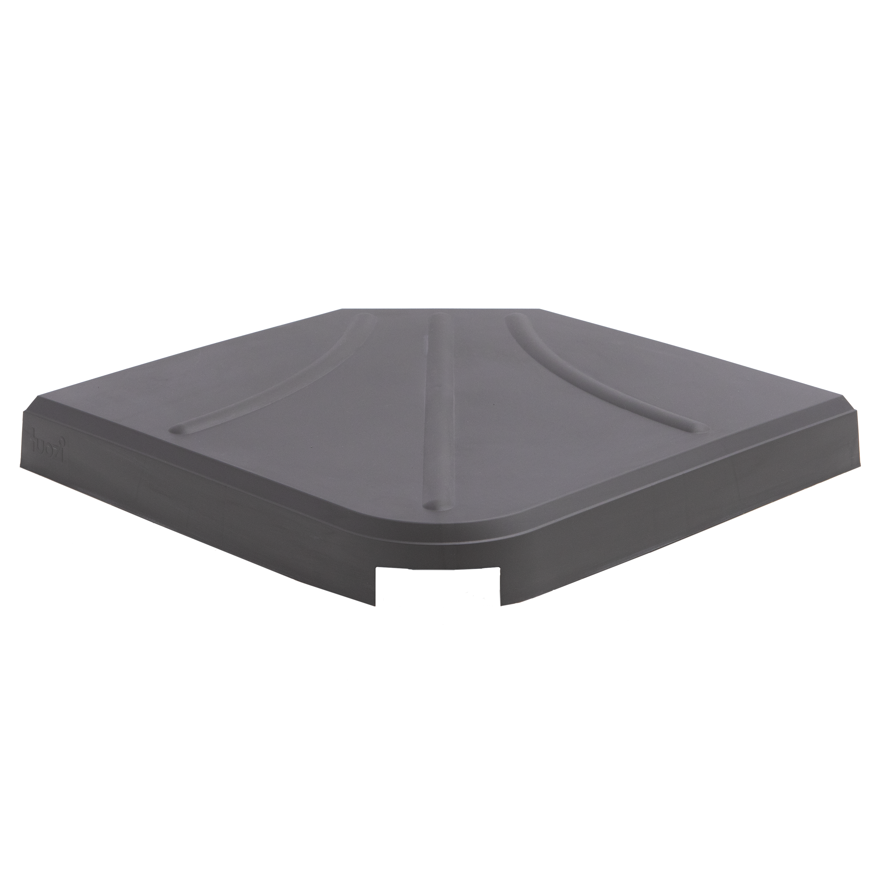 Base para chapéu-sol 1/4 25 kg 48x48 cm antracite Naterial - 2