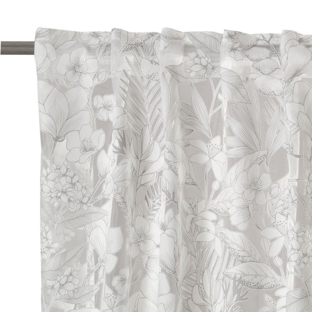 Tenda Diva grigio, fettuccia 140x290 cm