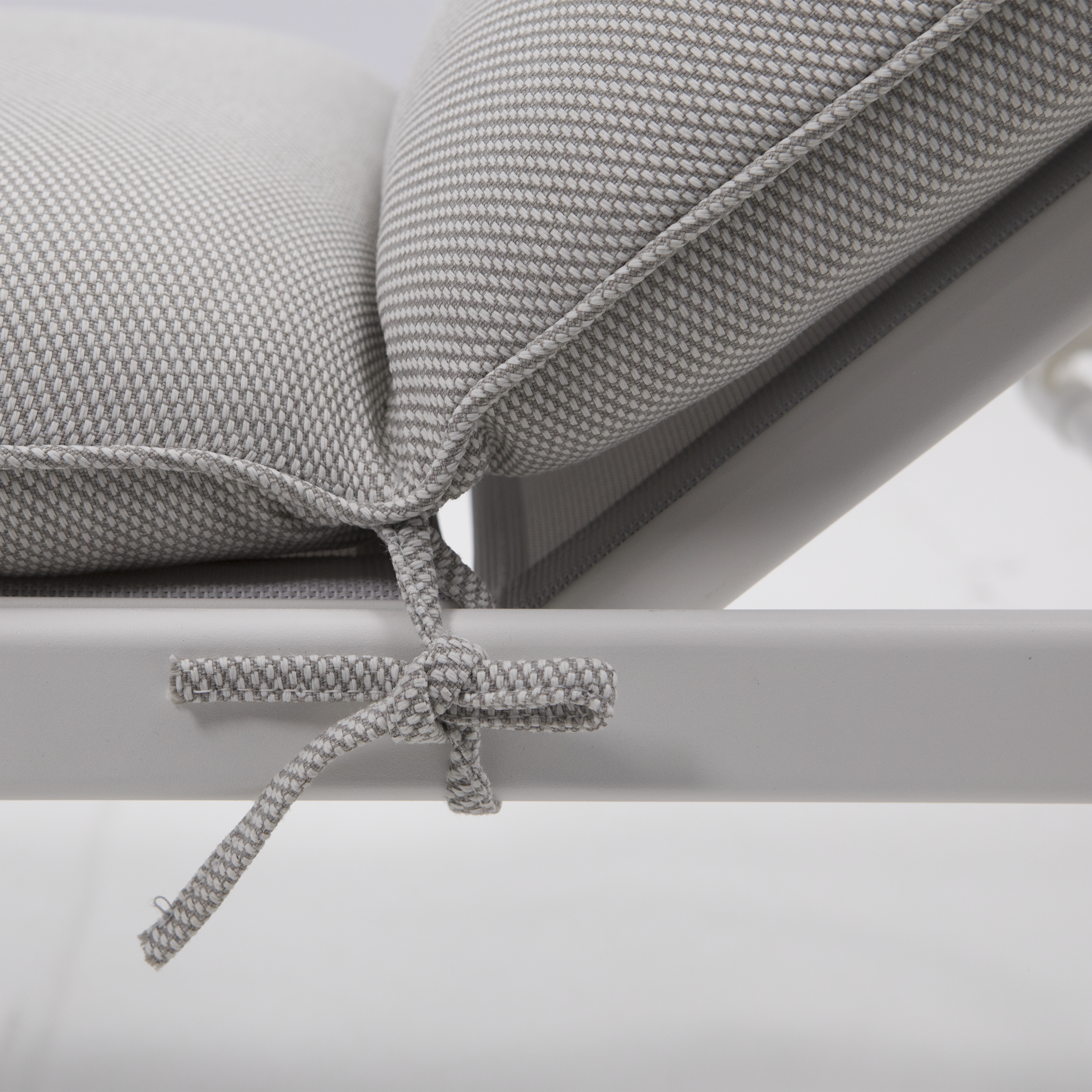 Lettino con cuscino Sigma NATERIAL in acciaio e cuscino beige 59 x 30 x 197 cm - 21