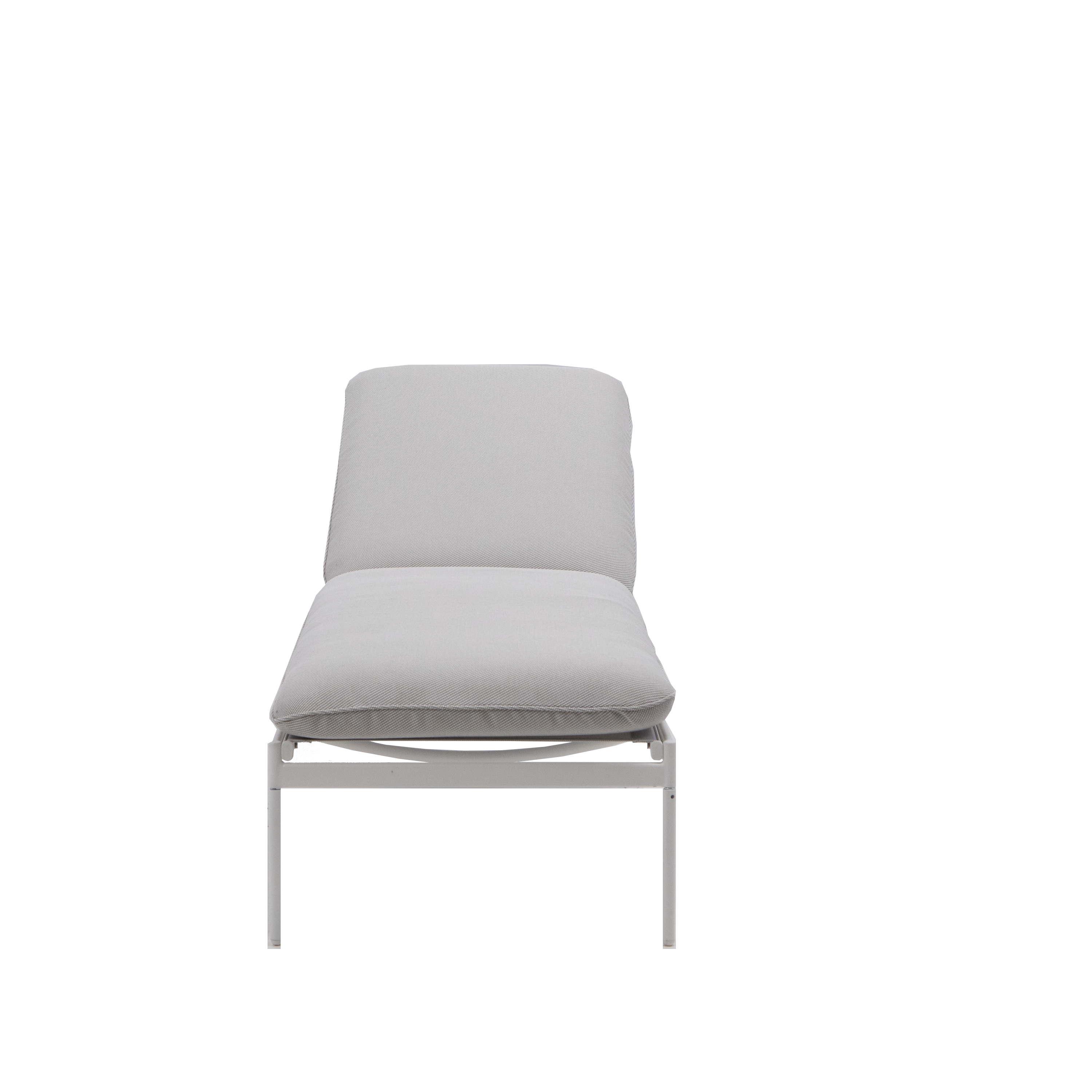 Lettino con cuscino Sigma NATERIAL in acciaio e cuscino beige 59 x 30 x 197 cm - 10